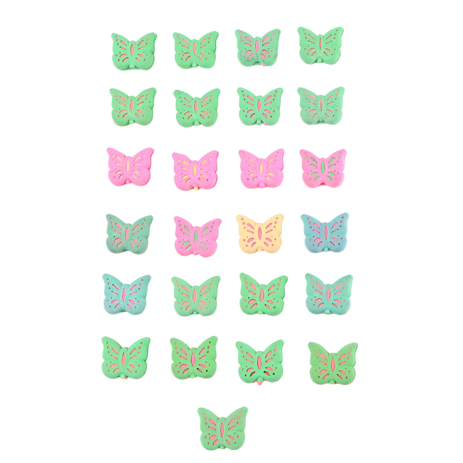 19418 Butterfly Eraser 25Pc Atp46 thumbnail 4