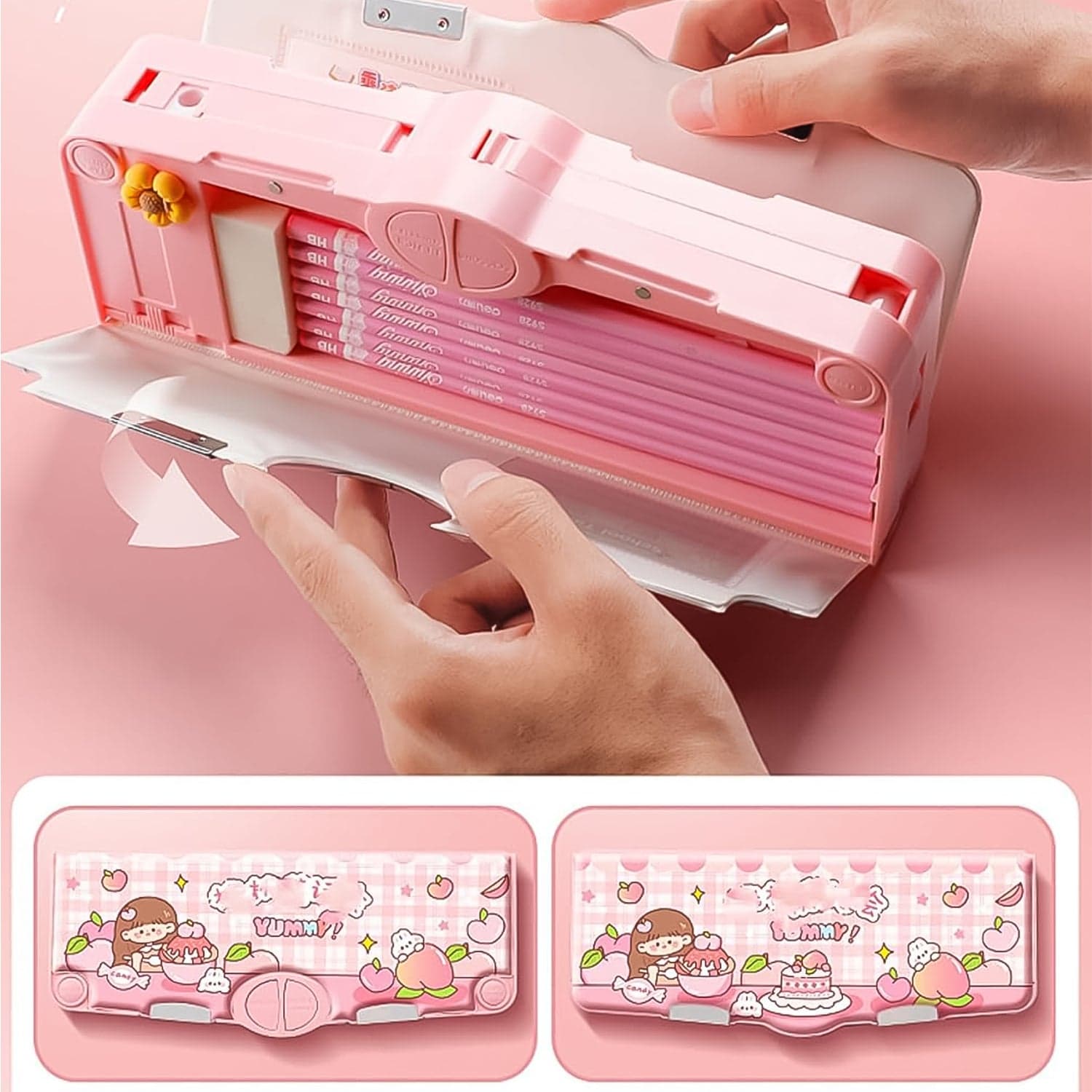 Multifunctional Cartoon Pencil Box 1 Pc thumbnail 5