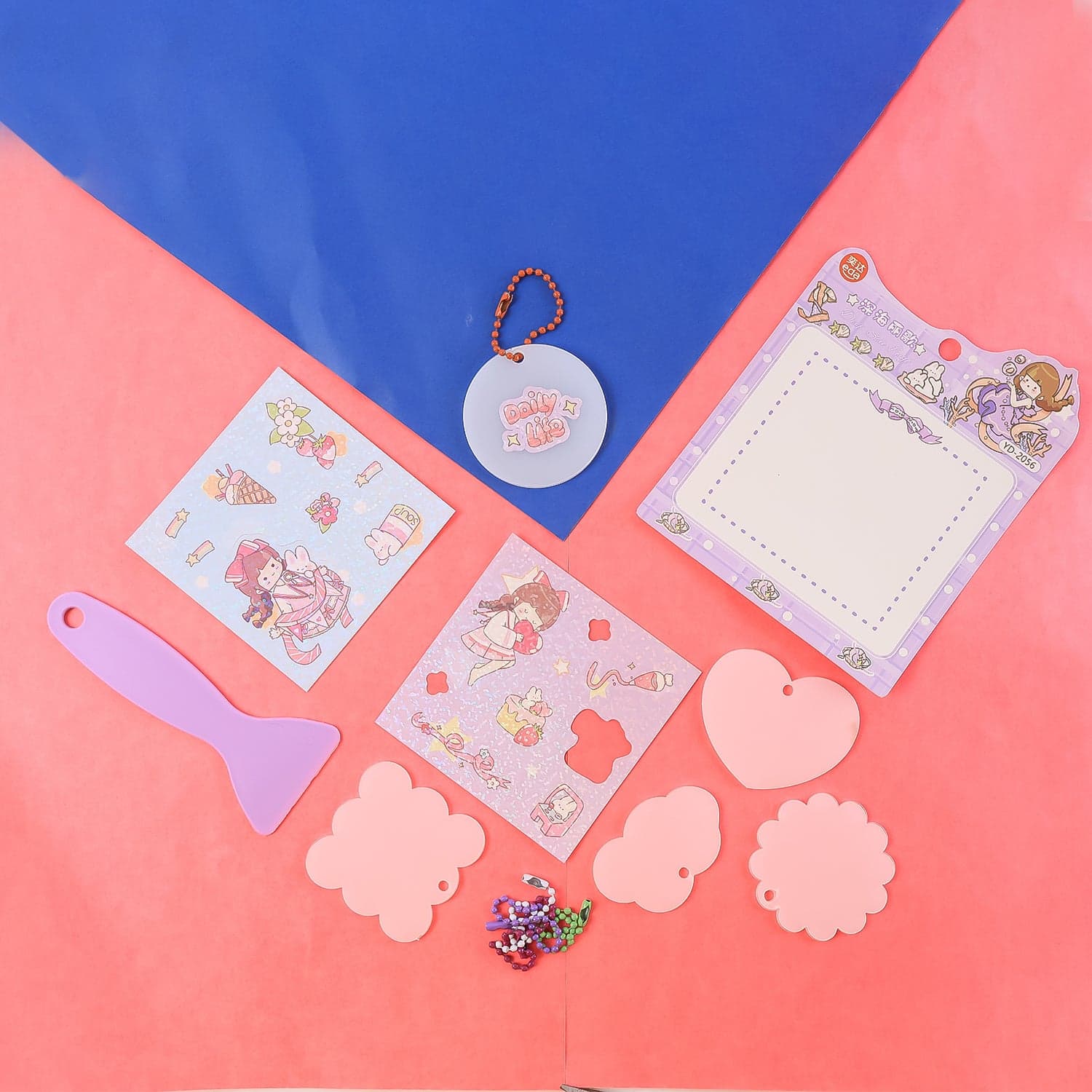Diy Shrink Art Keychain Making Kit For Kids 1 Set thumbnail 4