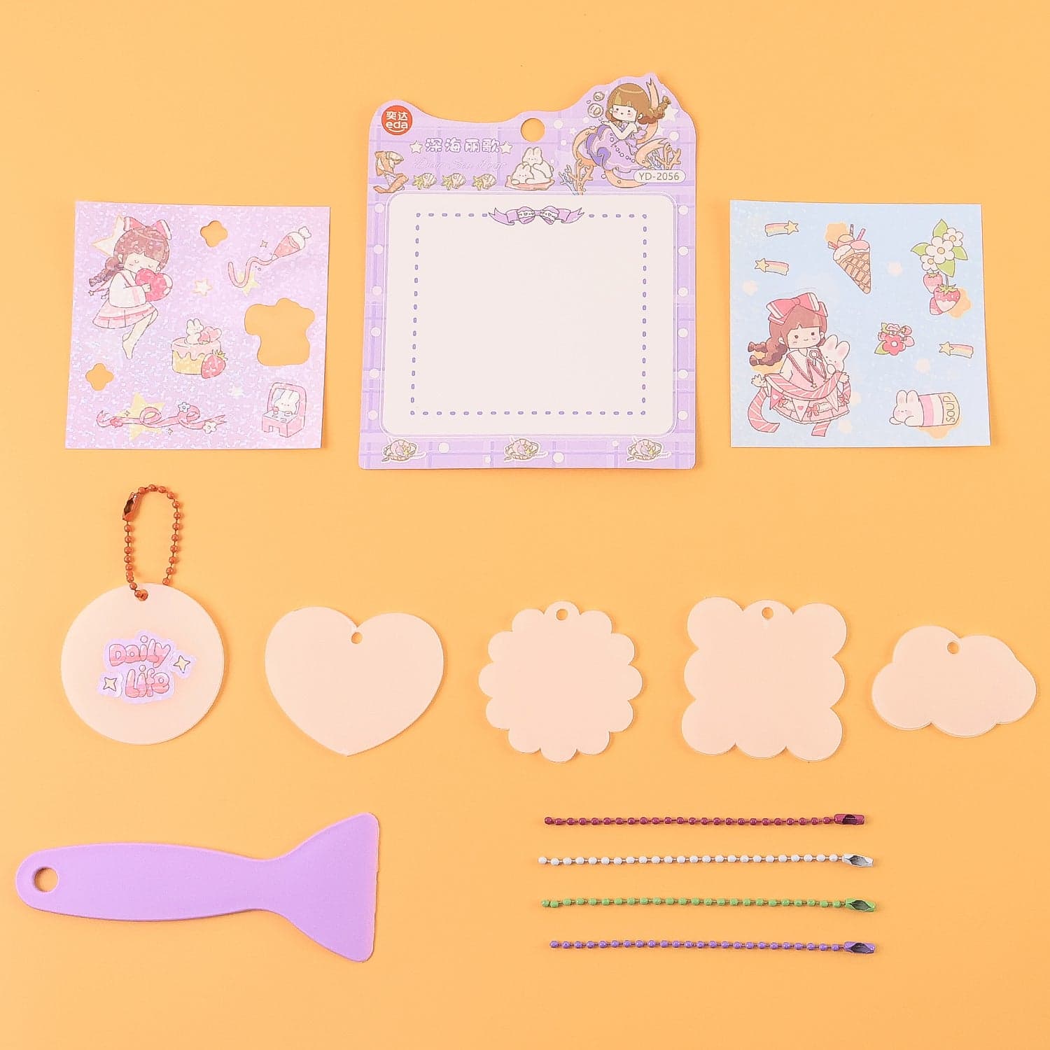 Diy Shrink Art Keychain Making Kit For Kids 1 Set thumbnail 5