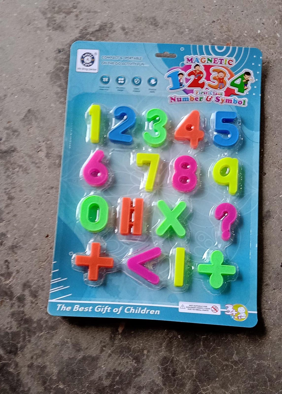 AT42 Magnetic Number Symbol Baby Toy and game for kids and babies for playing and enjoying purposes. thumbnail 8