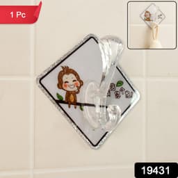Cartoon Print Trans Wall Hook 1Pc