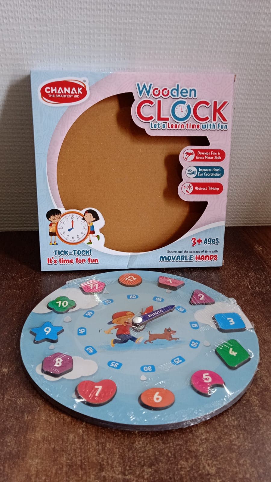 Learning Wooden Clock Toy At49 thumbnail 8