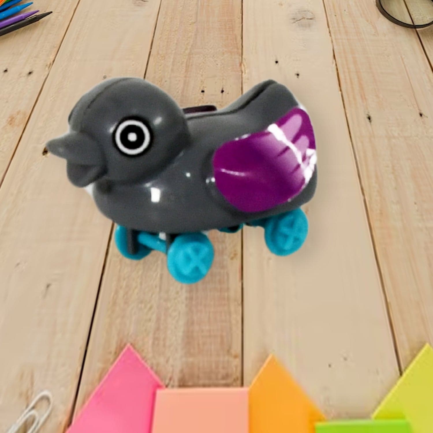 Small push back duck toy, Ejectable spring tail duck, Small DIY duck Toy thumbnail 6