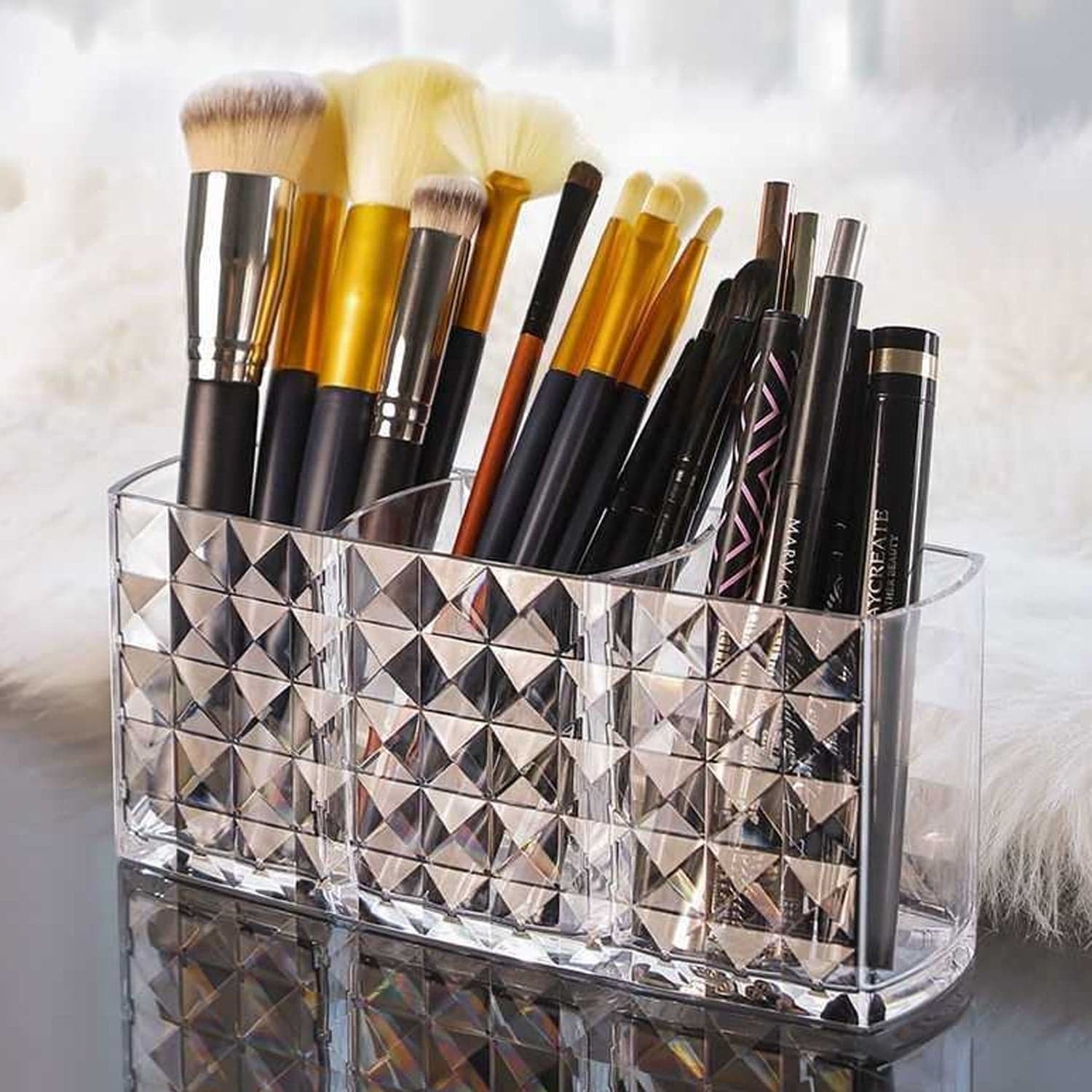 Acrylic Makeup Brush Holder 1Pc thumbnail 5