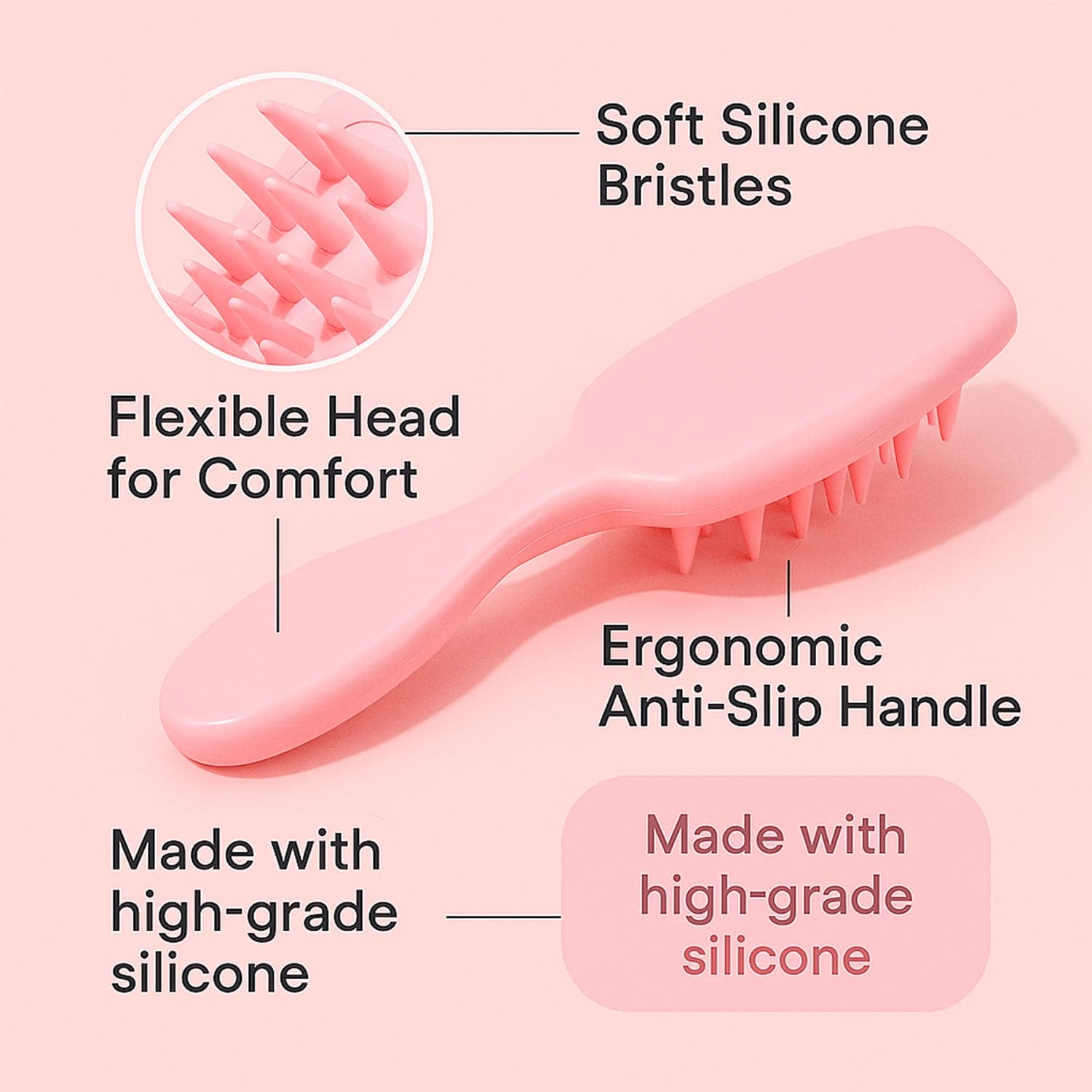 Multi Sili Shampoo Brush 1Pc thumbnail 6
