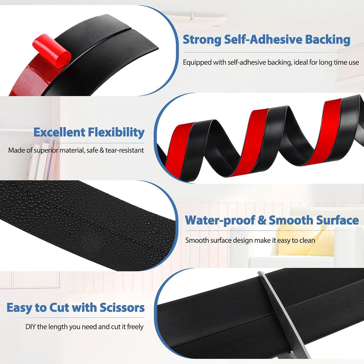 1Mtr Door Bottom Seal Strip 1Pc thumbnail 2