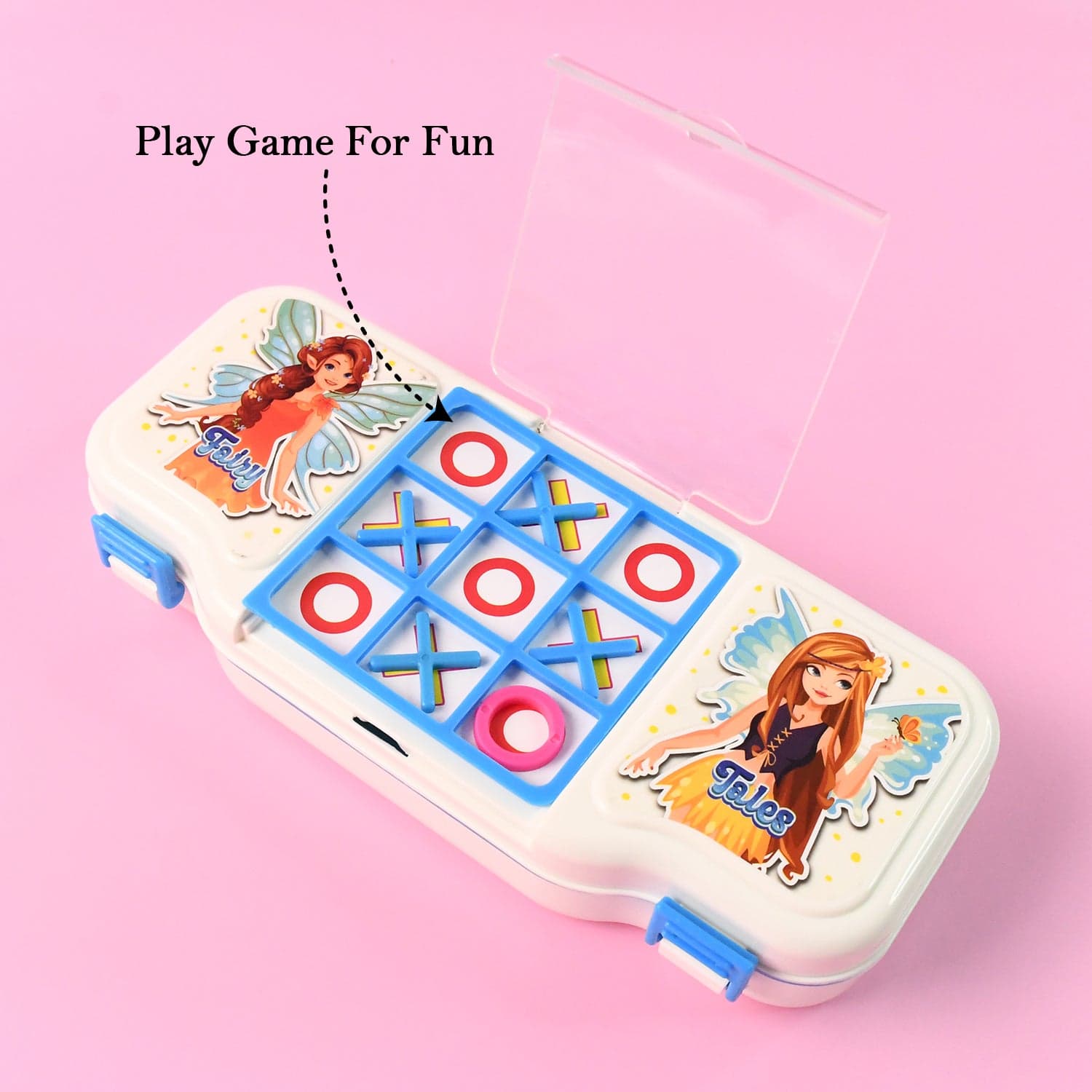 Kids Pencil Box With Built In Tic Tac Toe Game thumbnail 6
