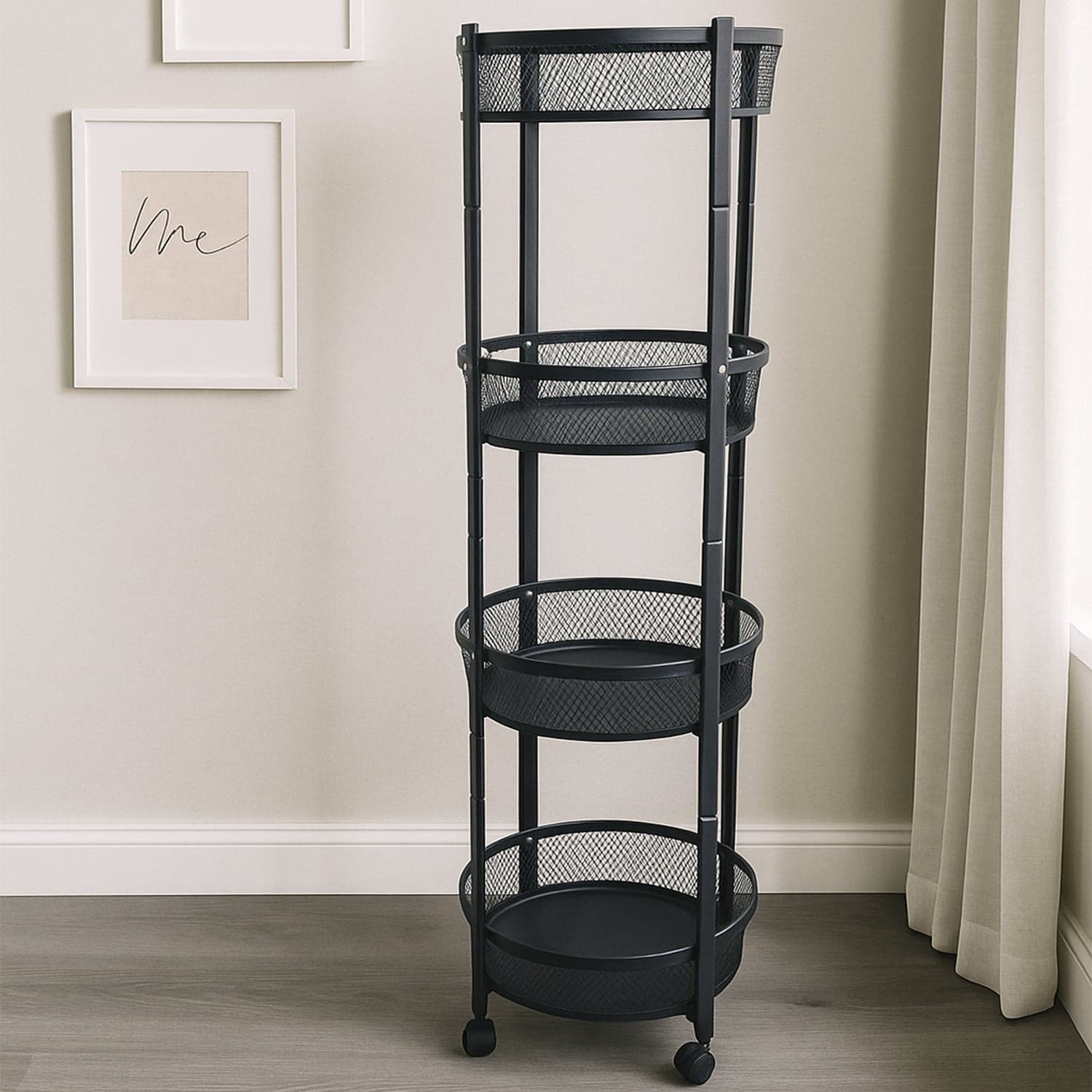 4Tier Kitchen Storage Trolley 1Pc thumbnail 3