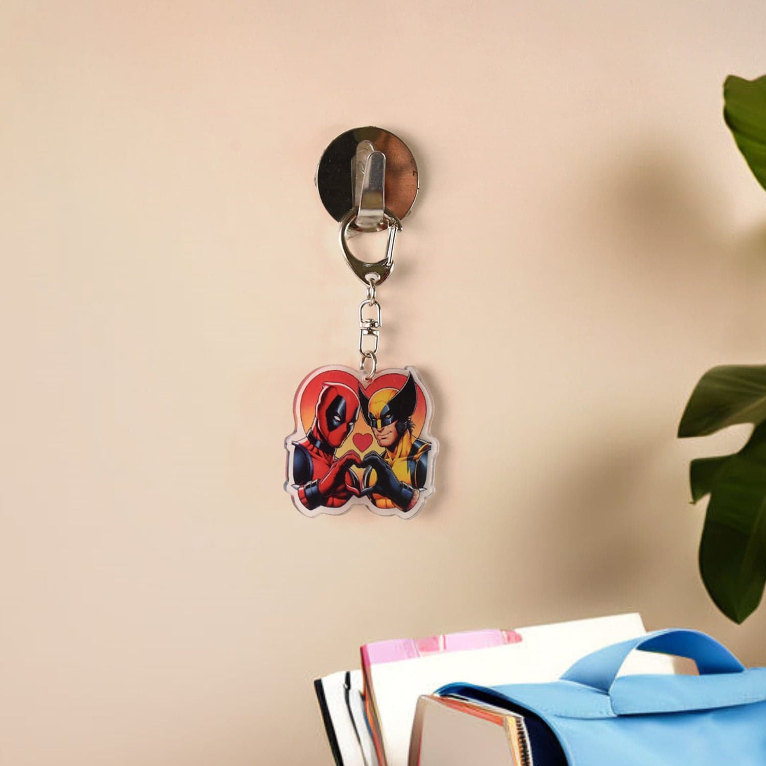 Stylish Acrylic Cartoon Character Keychain With Metal Clip 1 Pc thumbnail 5