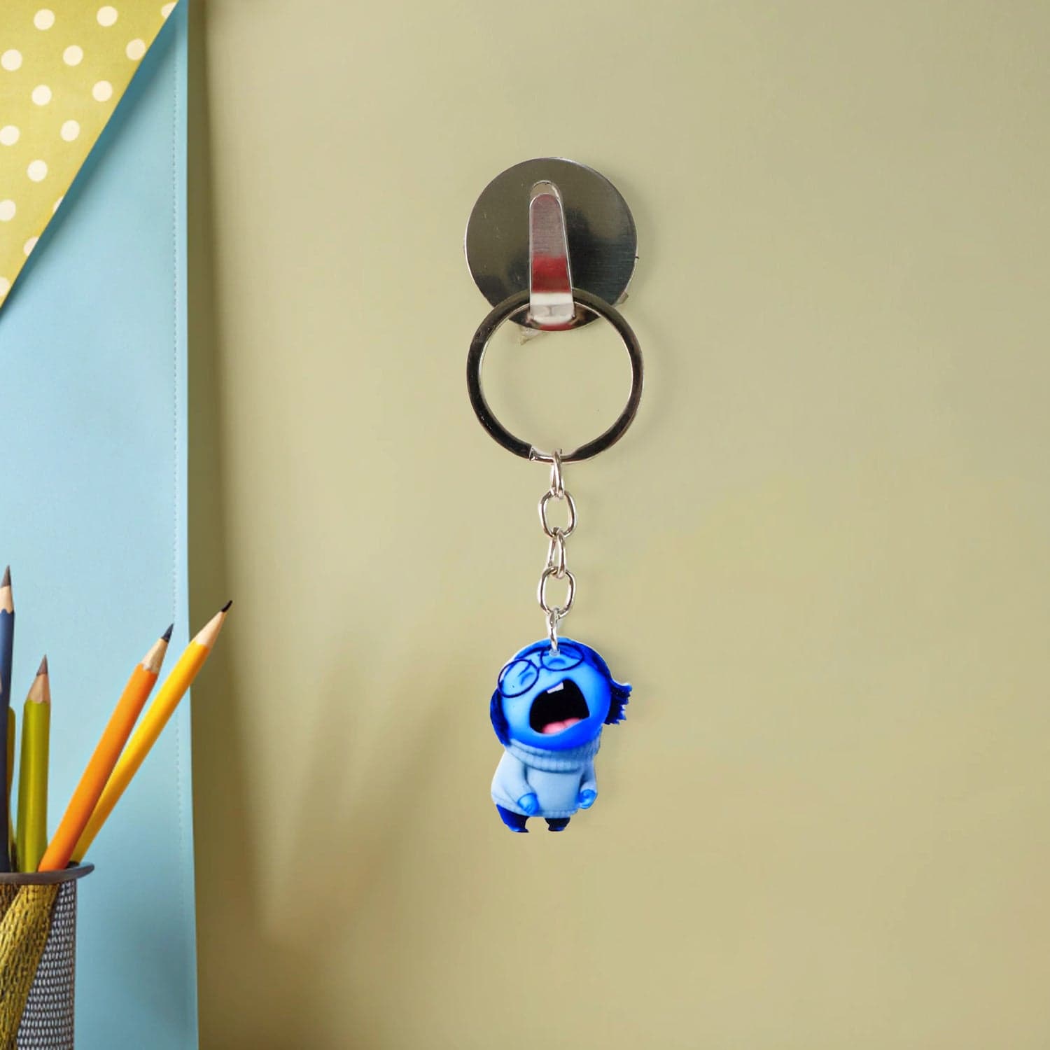 Cute Cartoon Character Girl Keychain thumbnail 5