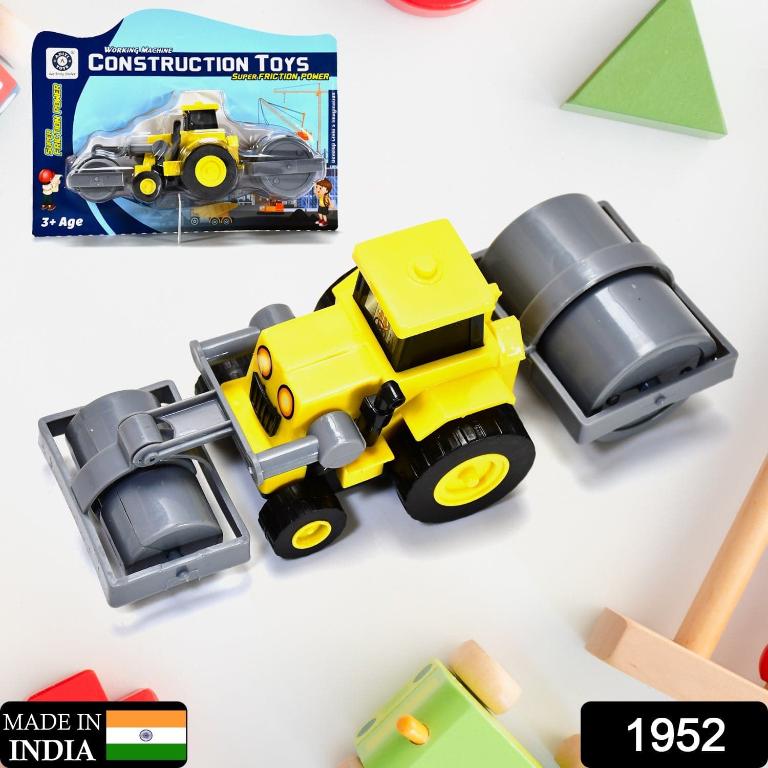 Mini Friction Excavator Loader Toy for Kids thumbnail 2