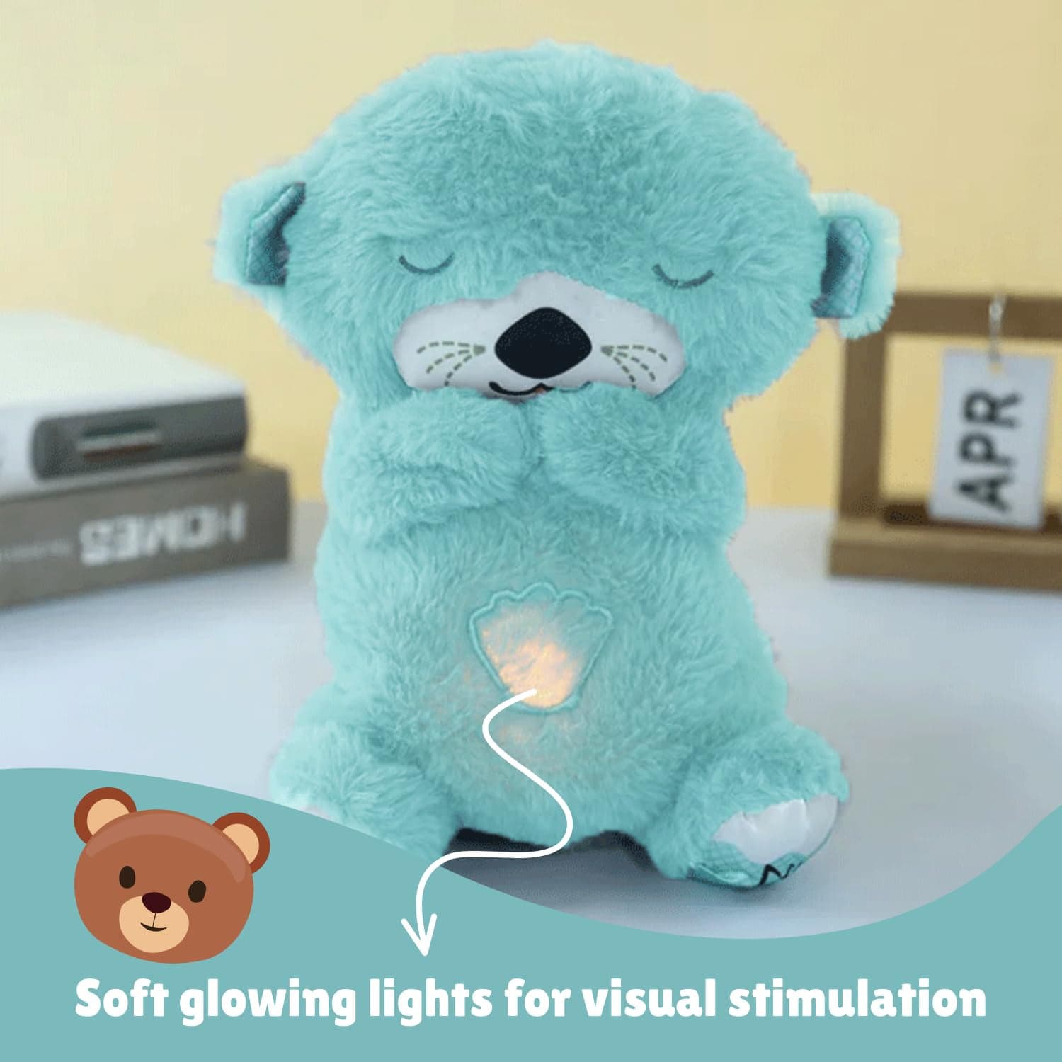 Soft Plush Musical Teddy Bear Toy With Led Light 1Pc thumbnail 5