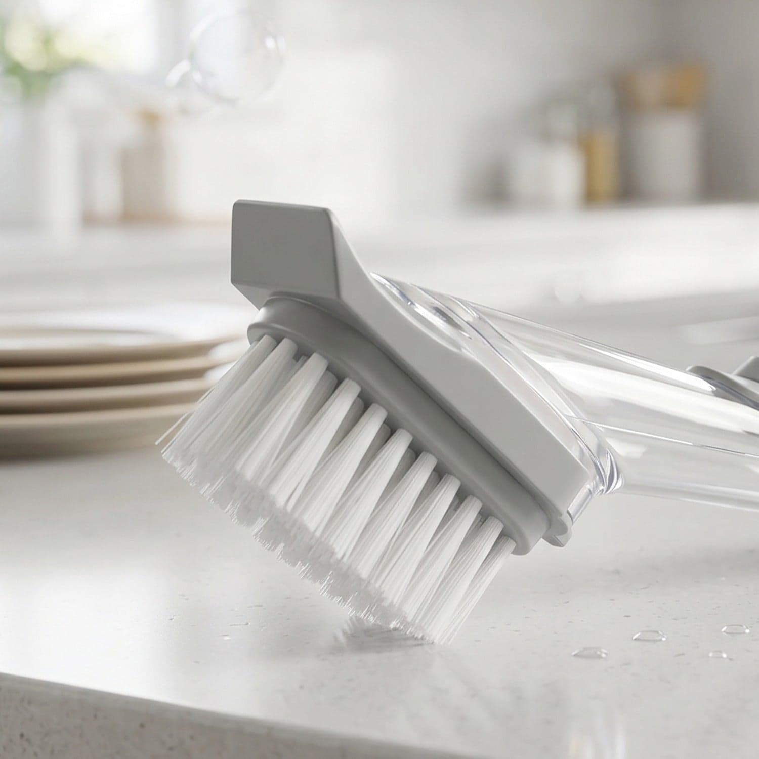 Refillable Soap Dispensing Dish Scrub Brush the Effortless & Hygienic Cleaning thumbnail 8