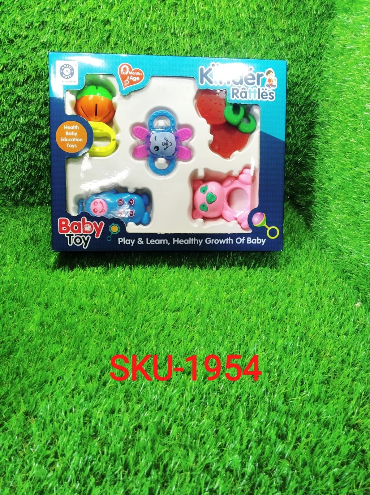 AT54 Rattles Baby Toy and game for kids and babies for playing and enjoying purposes. thumbnail 10