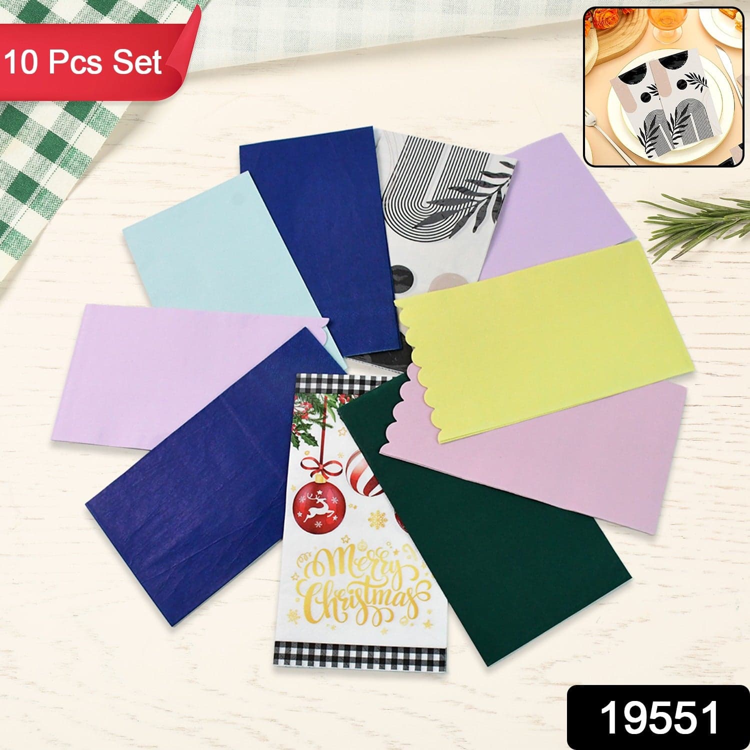 Disposable Paper Napkins 10Pc thumbnail 1