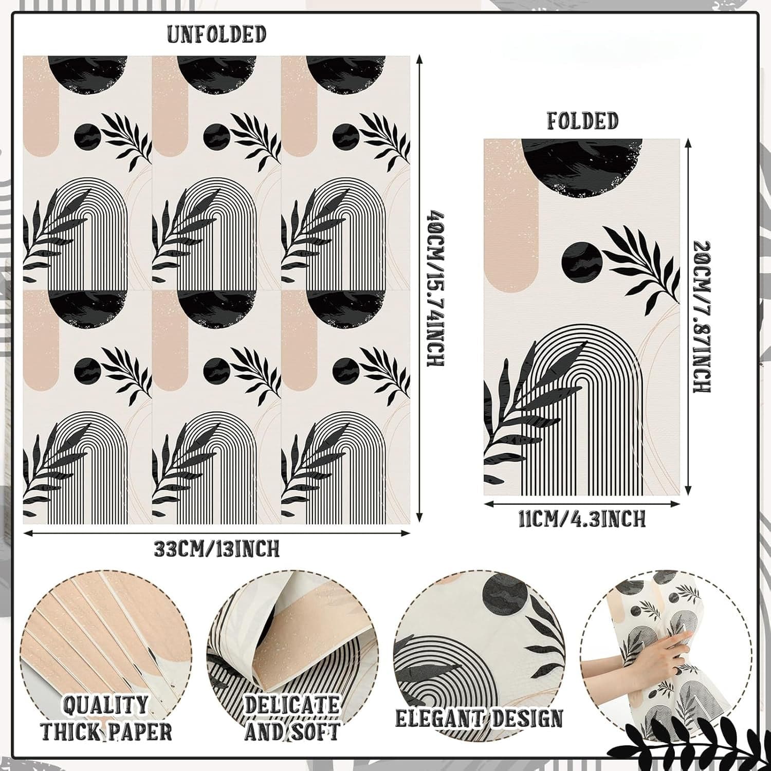 Disposable Paper Napkins 20Pc thumbnail 2