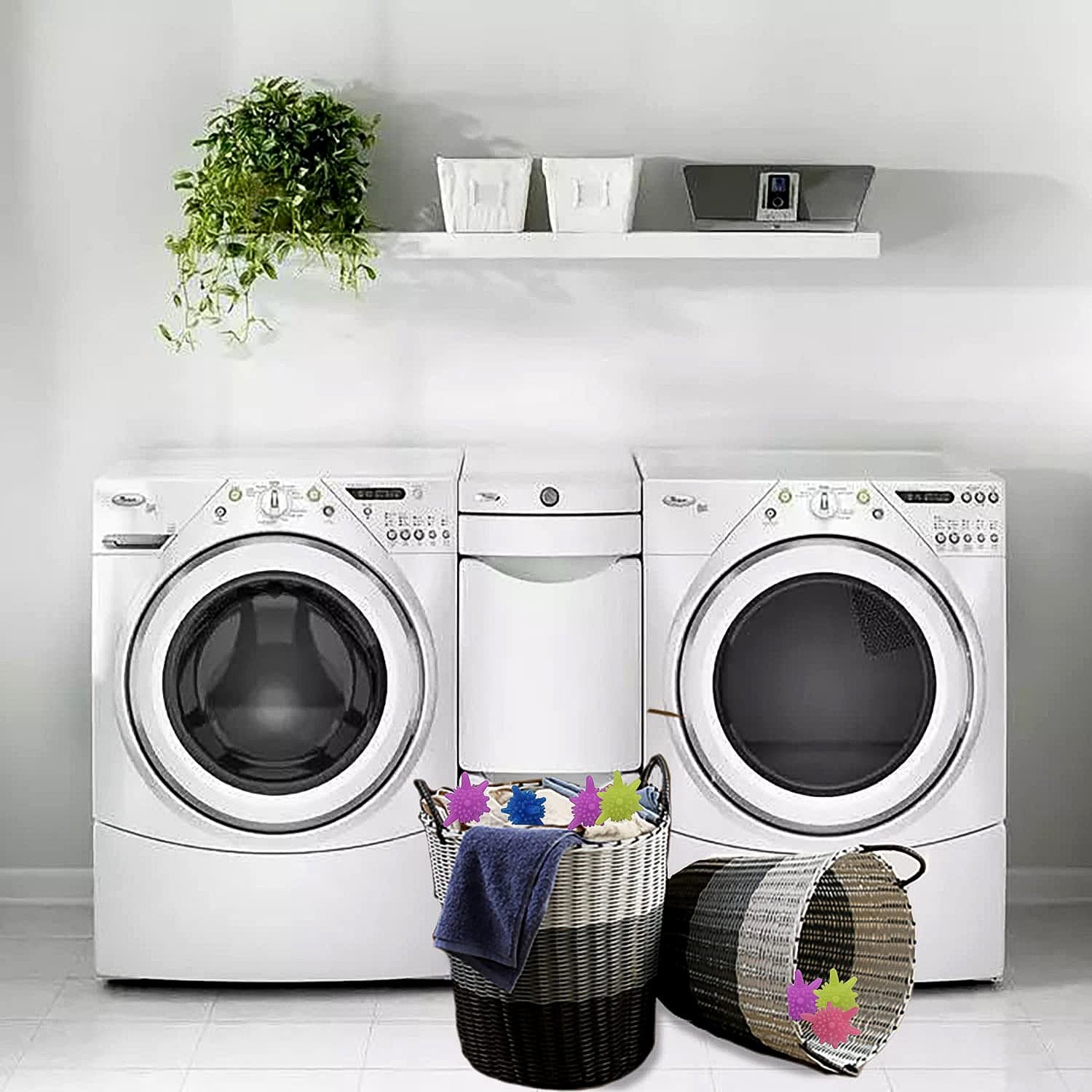 Washing Machine Laundry Reusable Soft Spiky Balls 6 Pc thumbnail 2