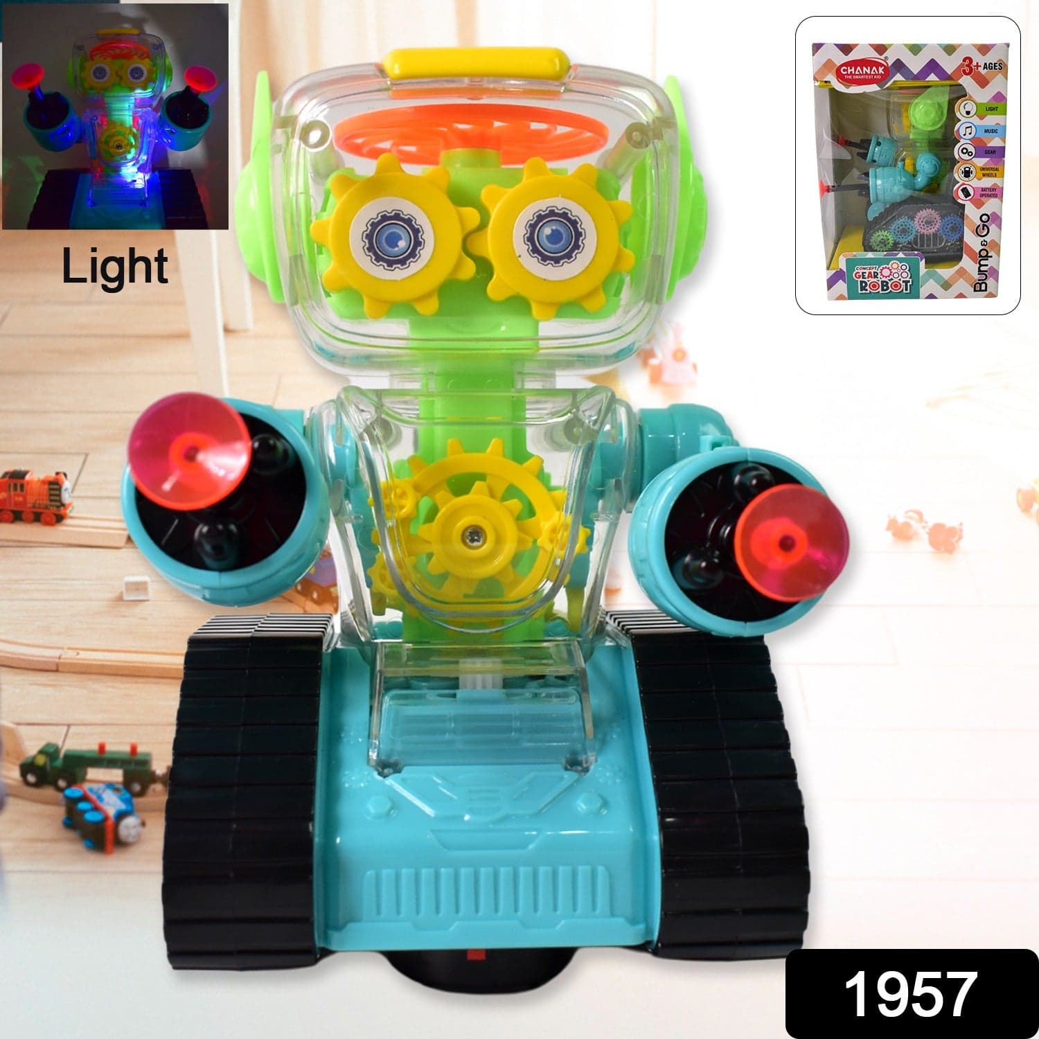 Gear Robot Car for Kids (1 Pc) thumbnail 2