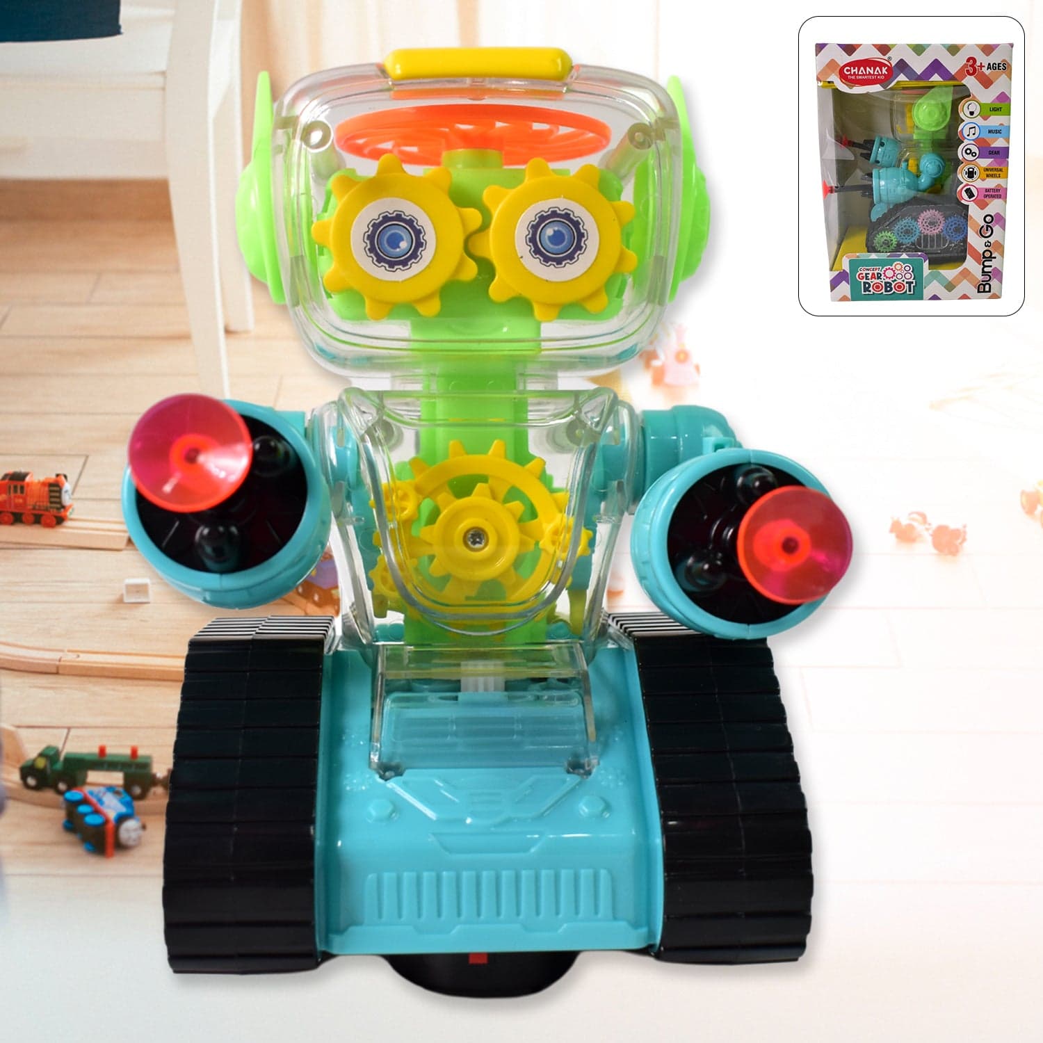 Gear Robot Car for Kids (1 Pc) thumbnail 3