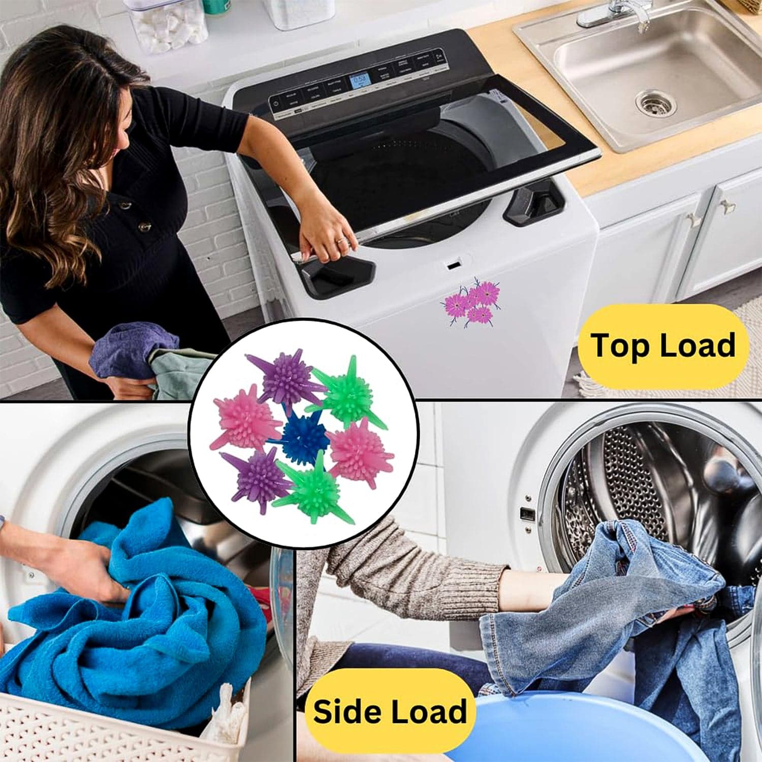 Reusable Laundry Washing Balls Mix 50 Pc thumbnail 2