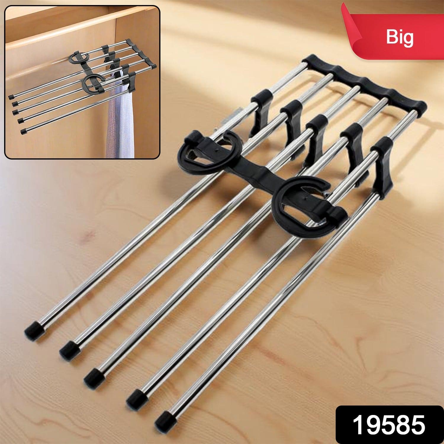 19585 Big 5In1 Ss Pant Rack thumbnail 1