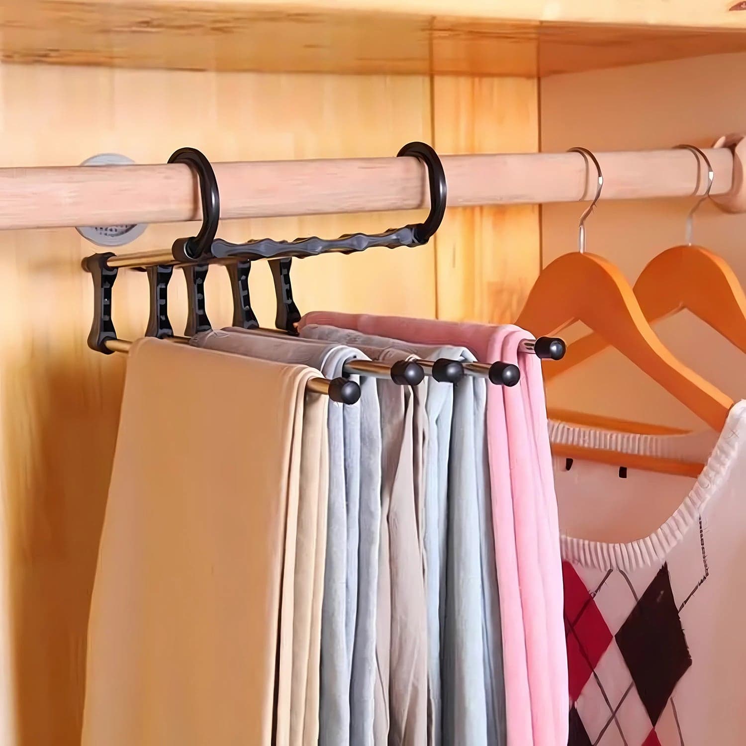 19585 Big 5In1 Ss Pant Rack thumbnail 2