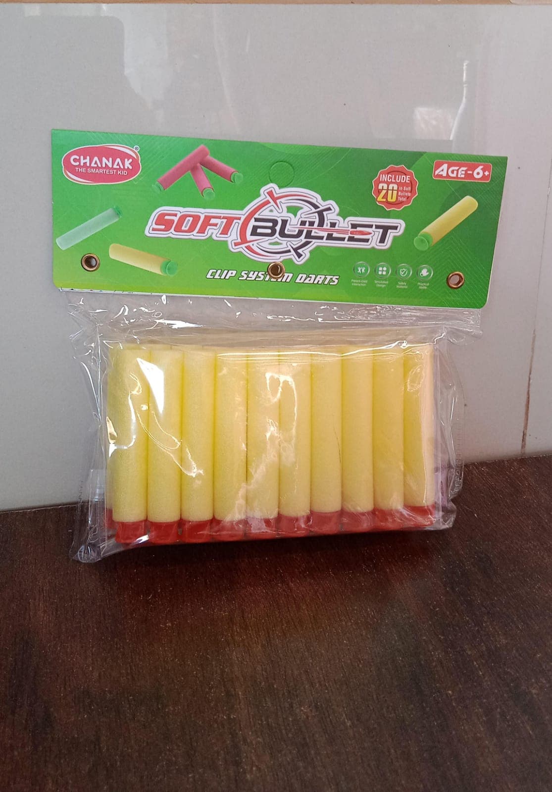 Refill Bullet Darts Soft Round Head Blasters Kids Toy for Gun (20 Pcs Set) thumbnail 7