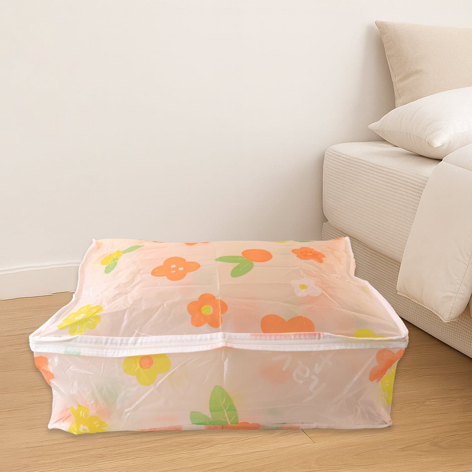 Large Blanket Storage Bag With Zipper 40X83 Cm thumbnail 5