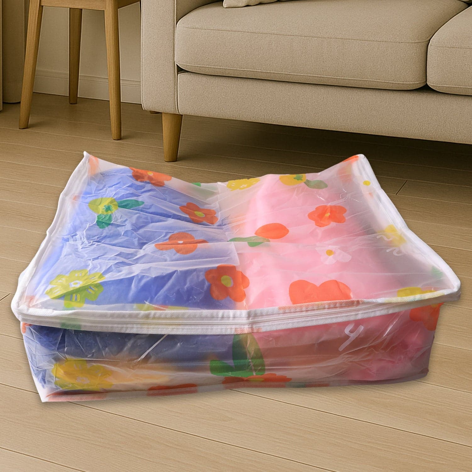 Large Blanket Storage Bag With Zipper 40X83 Cm thumbnail 6