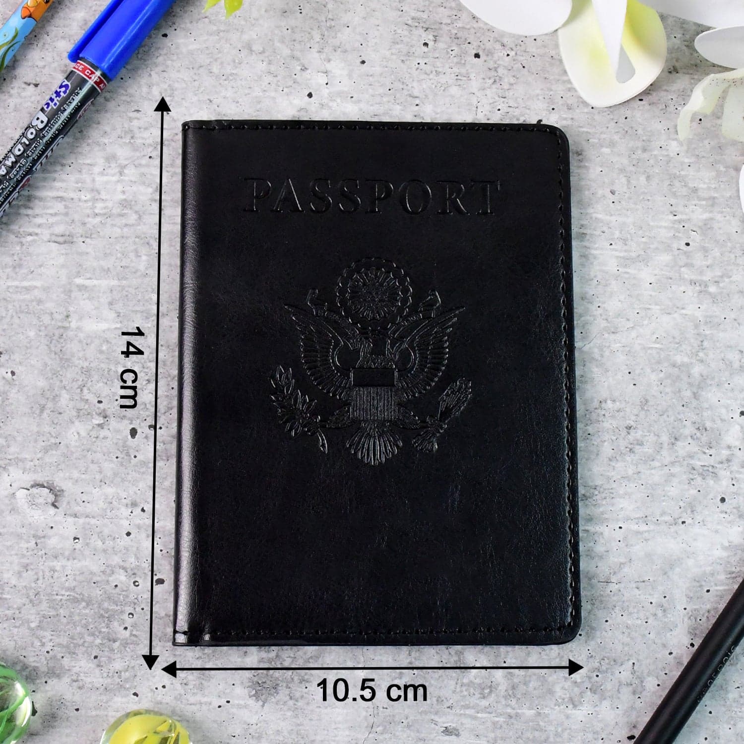 Premium Leatherette Passport Holder Cover 1 Pc thumbnail 5