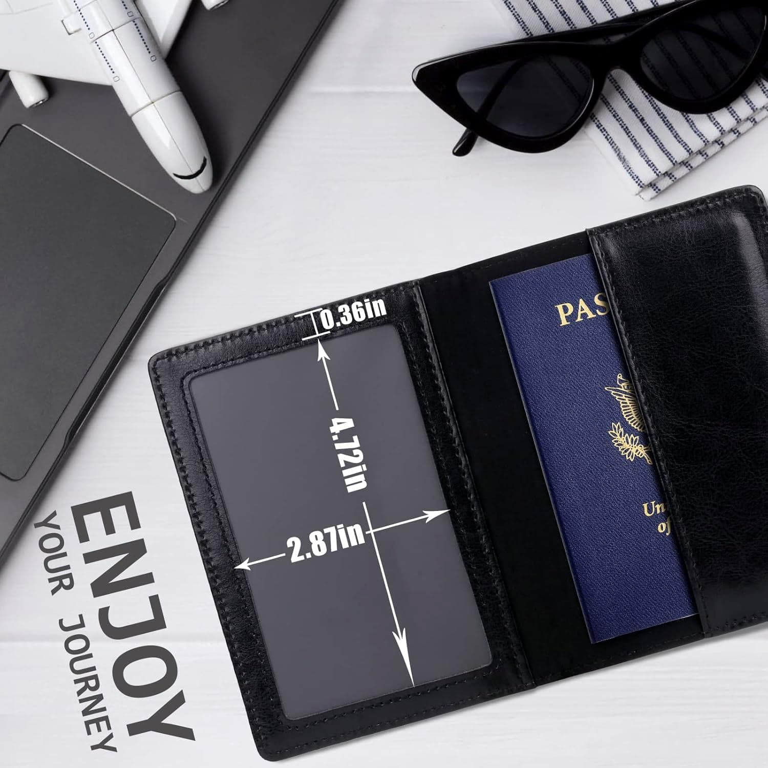 Premium Leatherette Passport Holder Cover 1 Pc thumbnail 7
