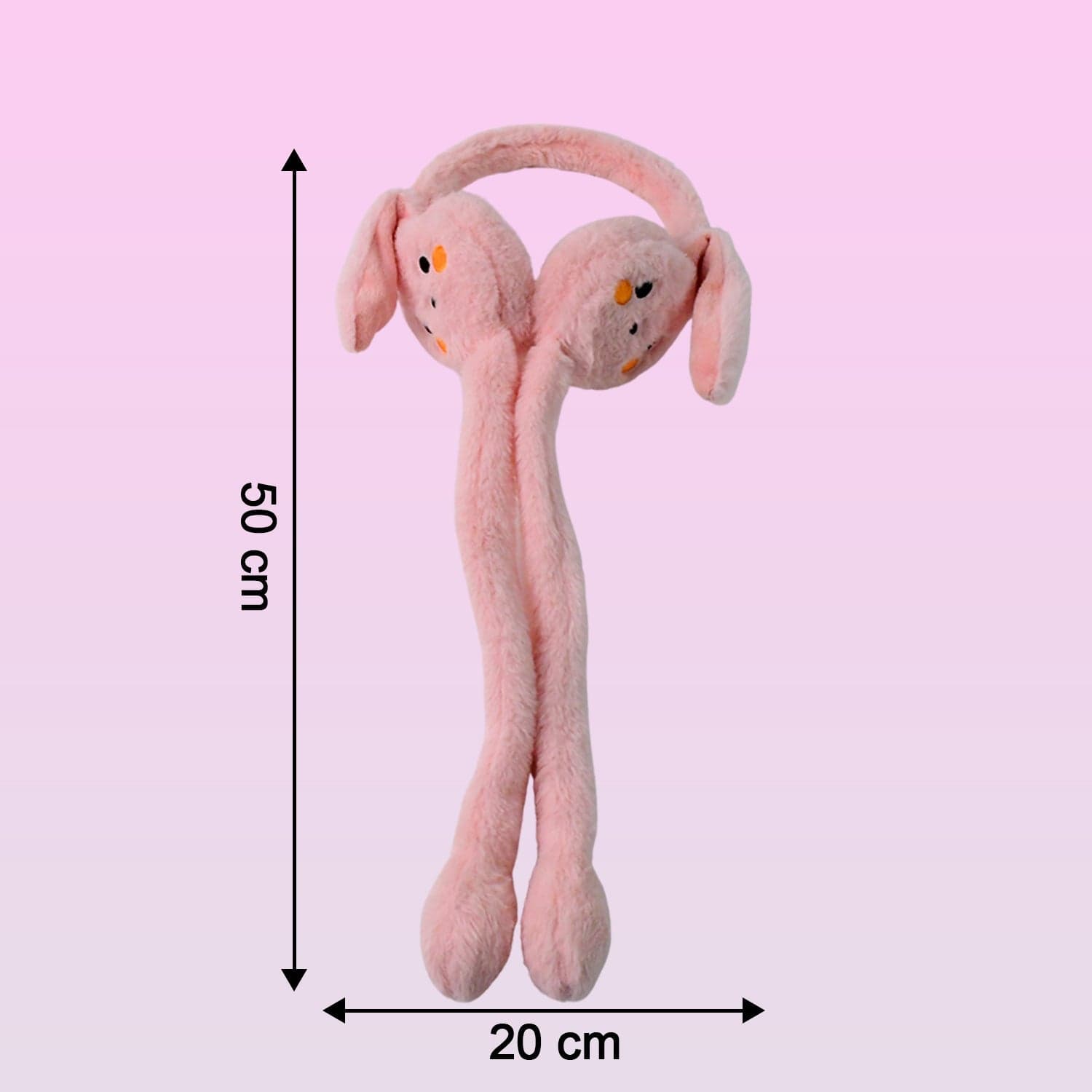Cute Jumping Rabbit Ear Plush Winter Earmuffs 1 Pc 1 thumbnail 3