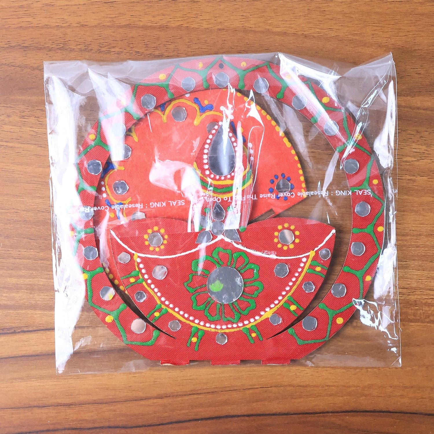 Handcrafted Wooden Decorative Diya Stand 1 Pc thumbnail 7