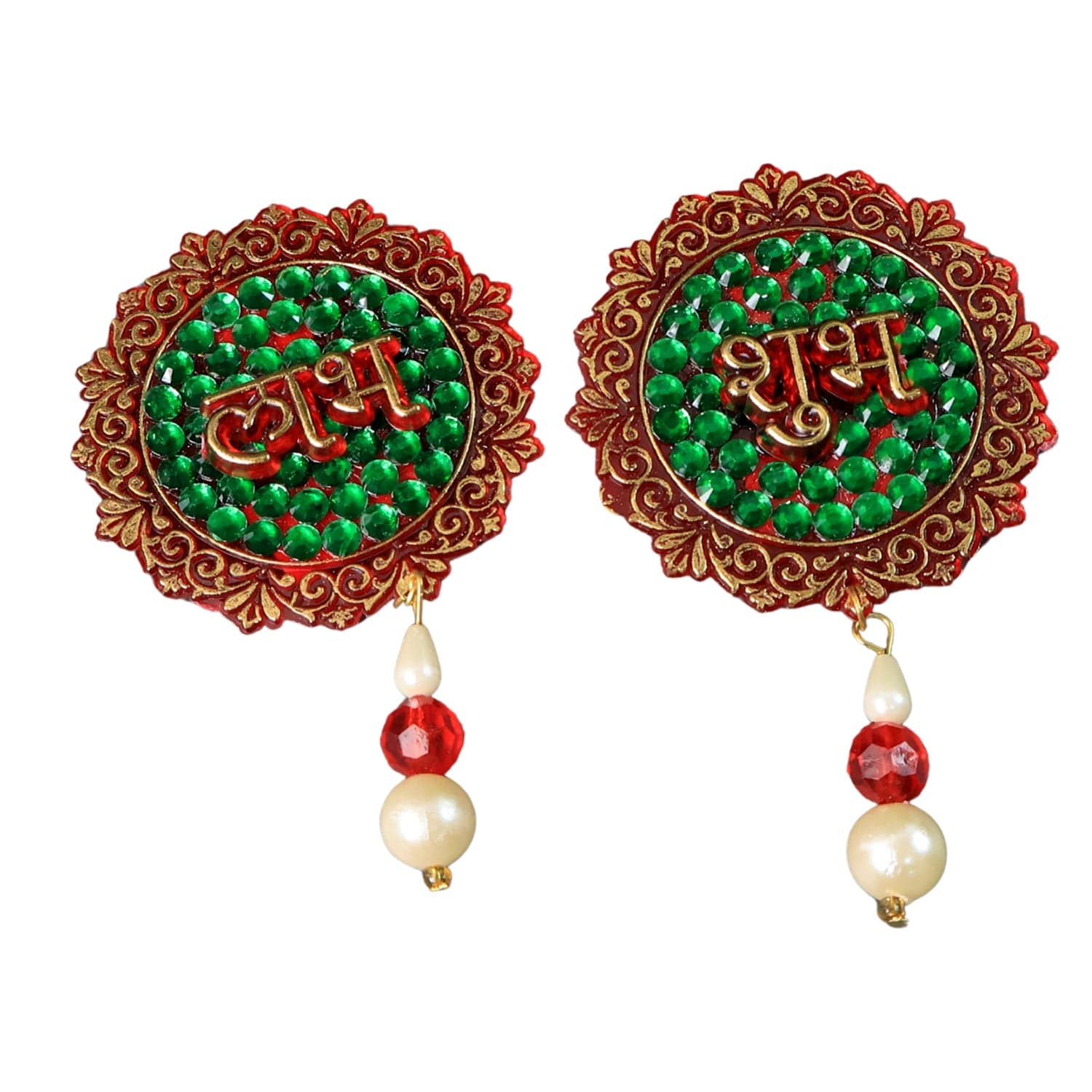 Shubh Labh Beaded Decorative Door Hanging 2 Pc thumbnail 4