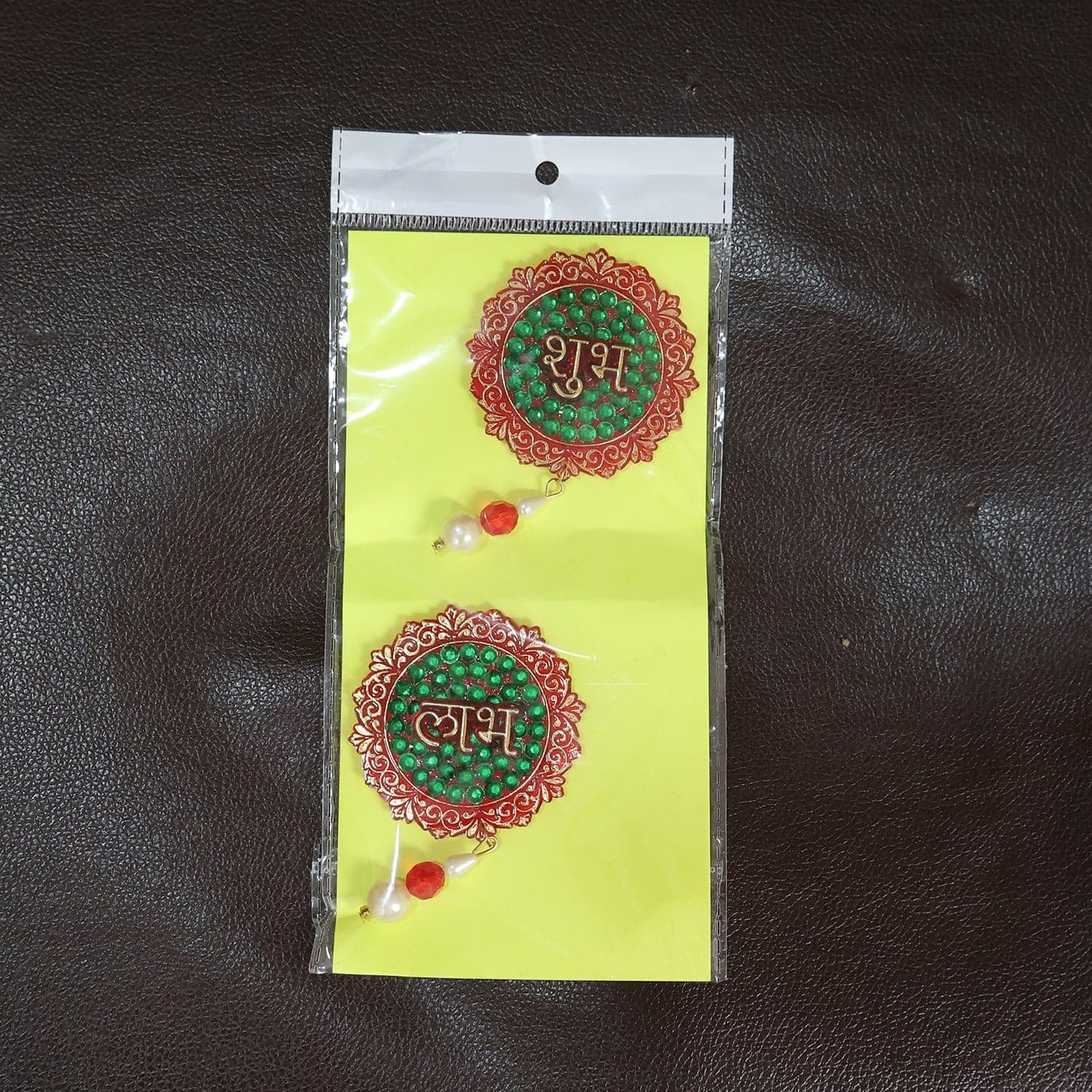 Shubh Labh Beaded Decorative Door Hanging 2 Pc thumbnail 7