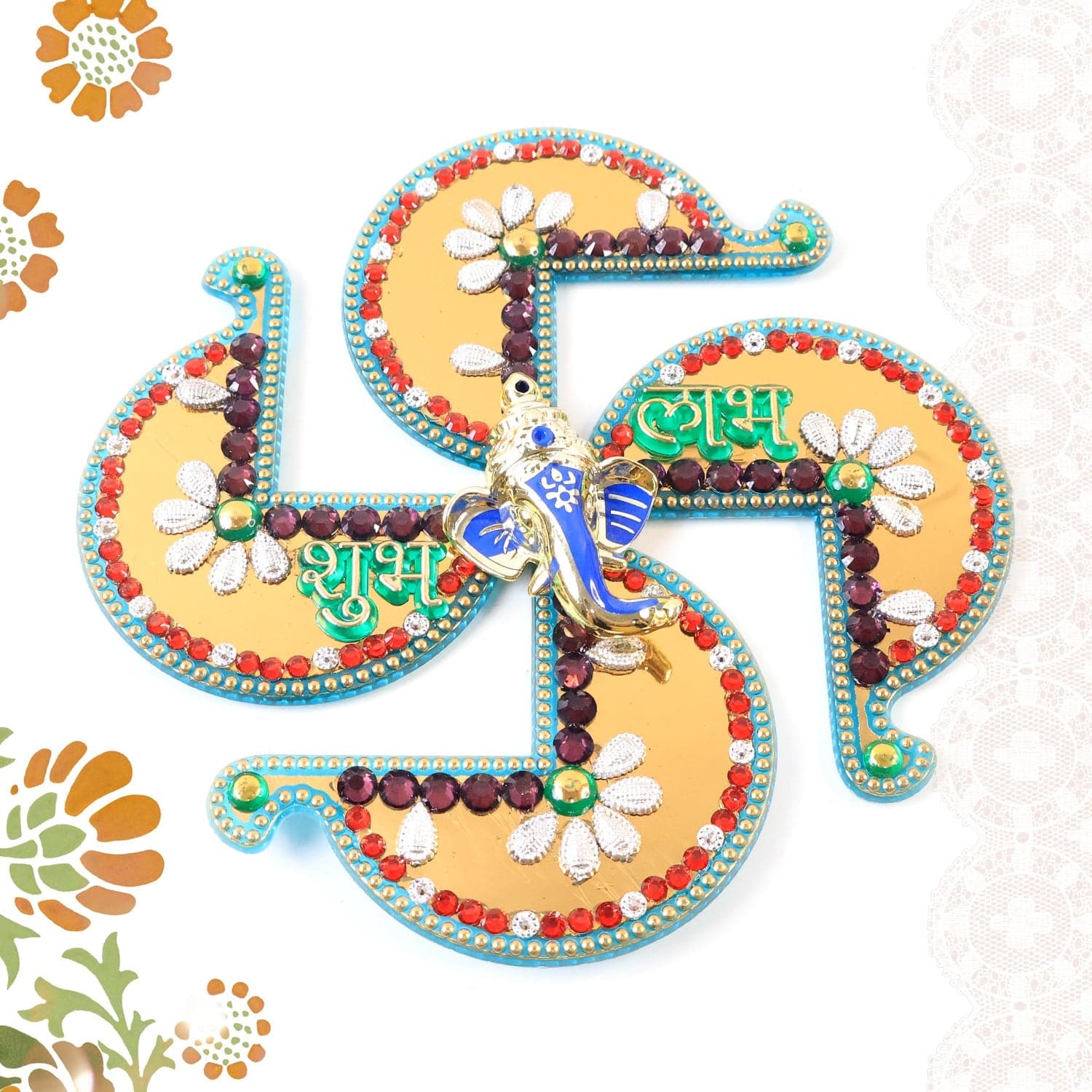 Decor Swastik Wall Hanging 1Pc thumbnail 6