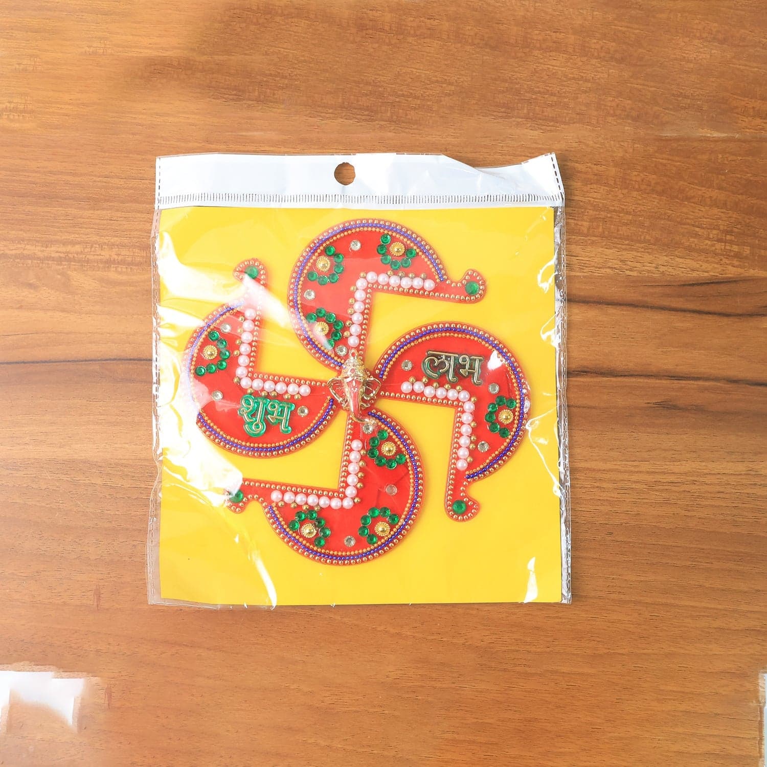 Acrylic Swastik Shubh Labh Wall Hanging 1 Pc thumbnail 7