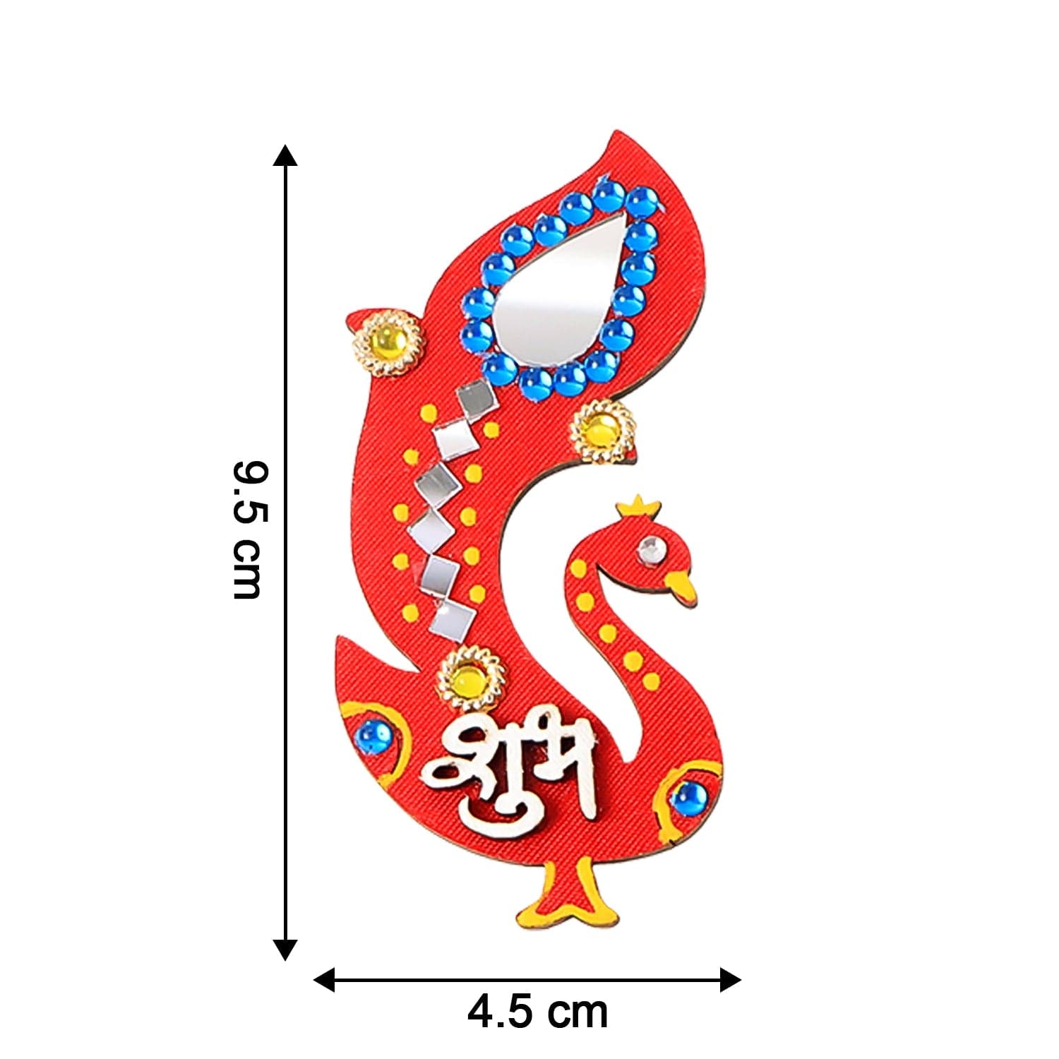 Decorative Wooden Shubh Labh Wall Hanging 2 Pc thumbnail 5