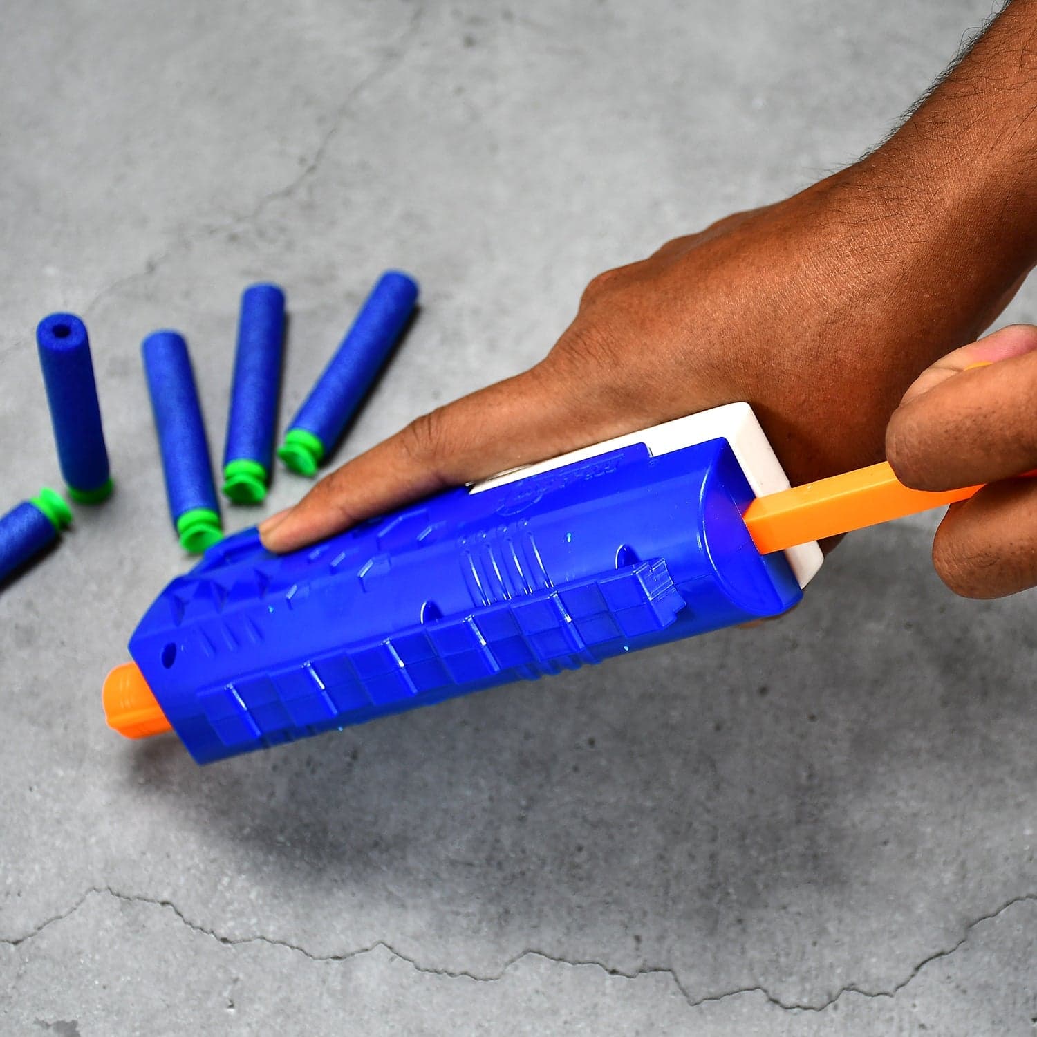 Hi-Arm Gun with 10x Foam Suction Bullets, ABS Plastic, Target Shooting thumbnail 3