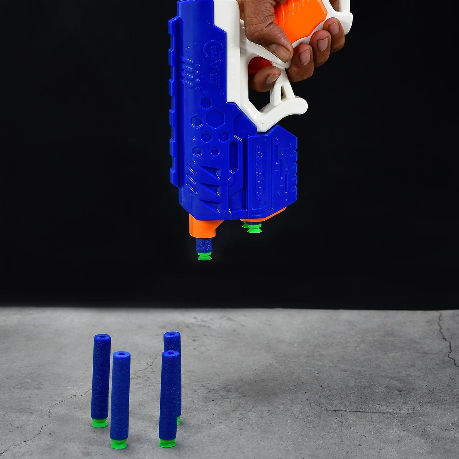 Hi-Arm Gun with 10x Foam Suction Bullets, ABS Plastic, Target Shooting thumbnail 4