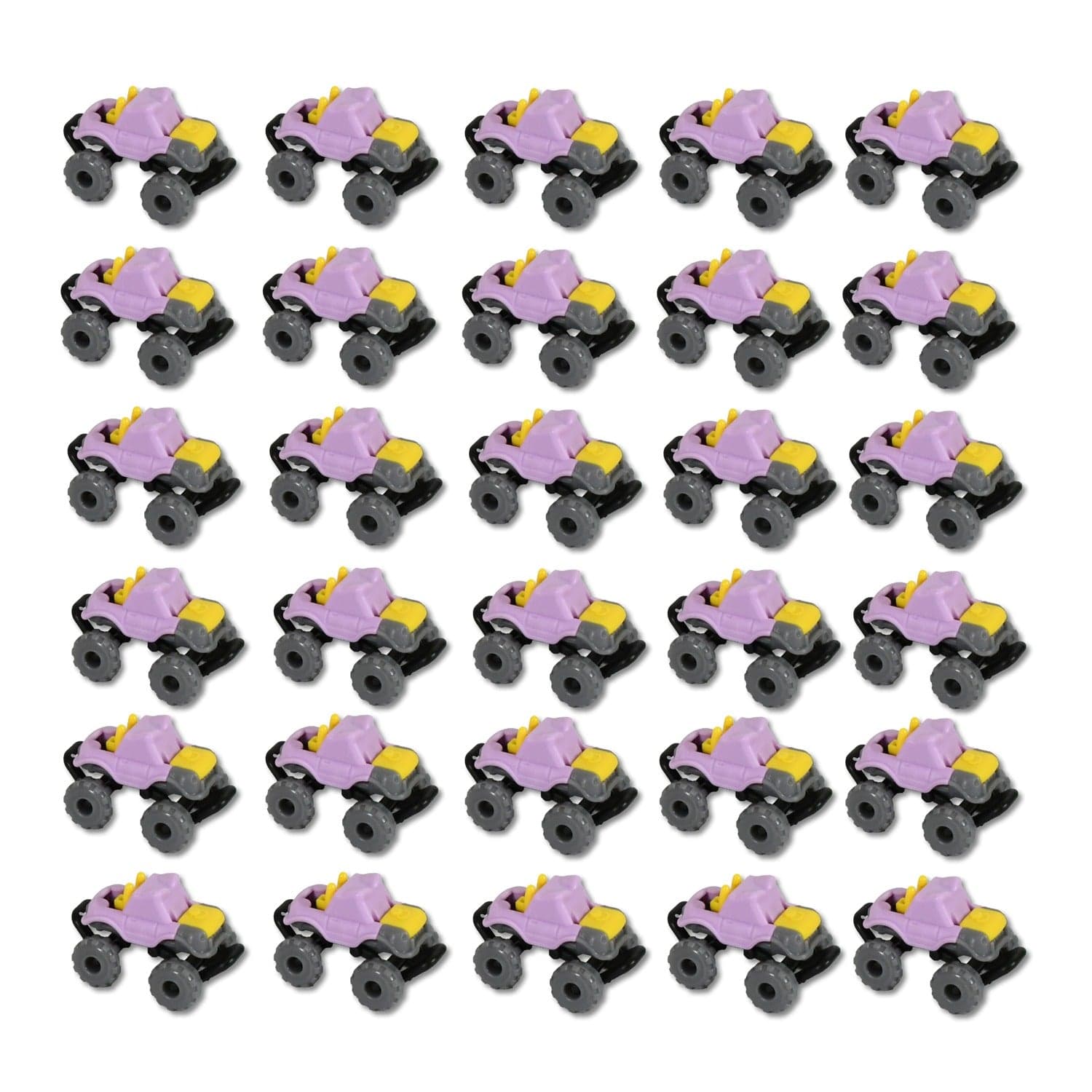 Mini Monster Trucks Friction Powered Cars for Kids Big Plastic Tires Baby Boys Super Cars Blaze Truck for Kids Gifts Toys (30 Pcs Set) thumbnail 3