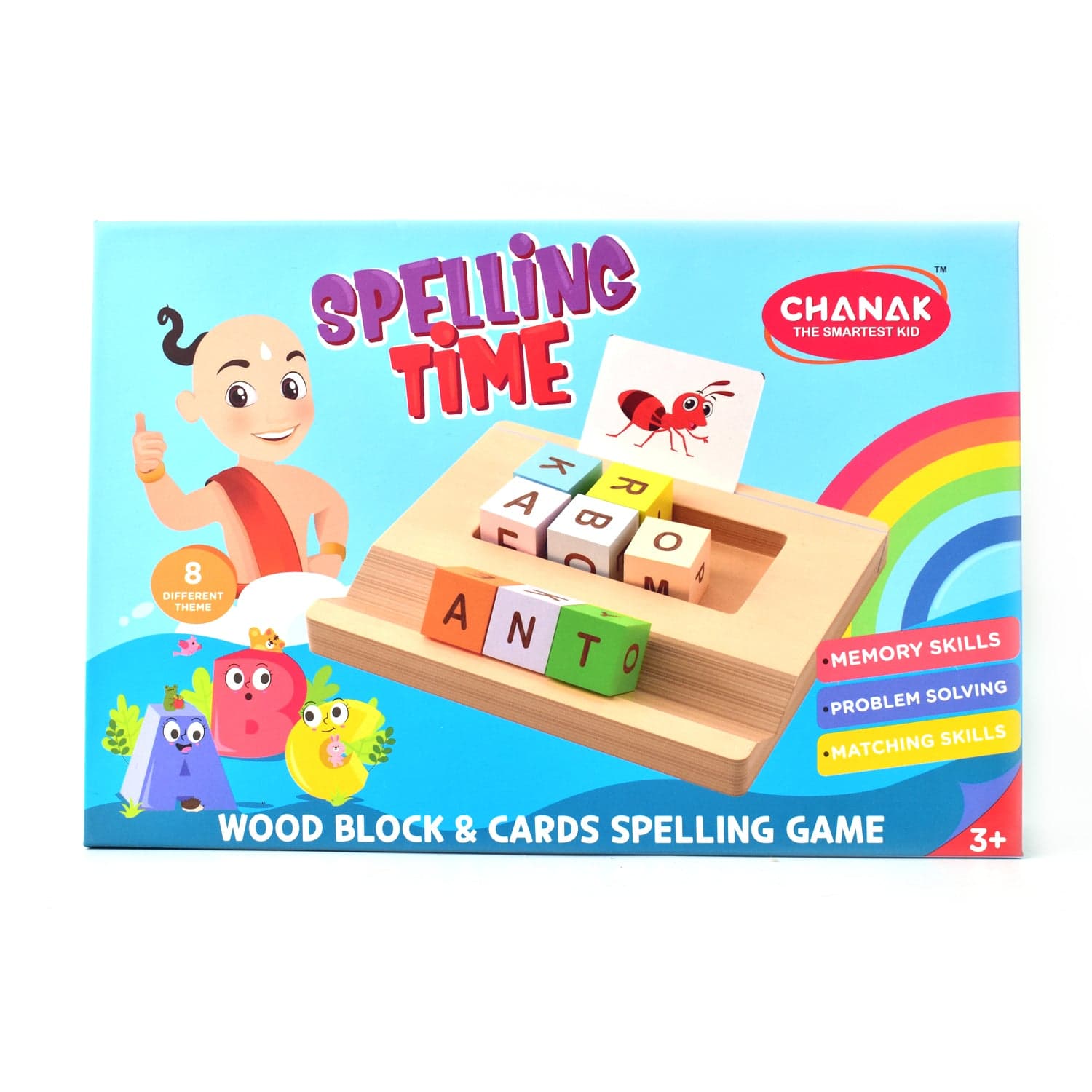 Alphabet Puzzle Spelling & Reading Words (26 Flash Cards & 8 WoodenBlock) thumbnail 8