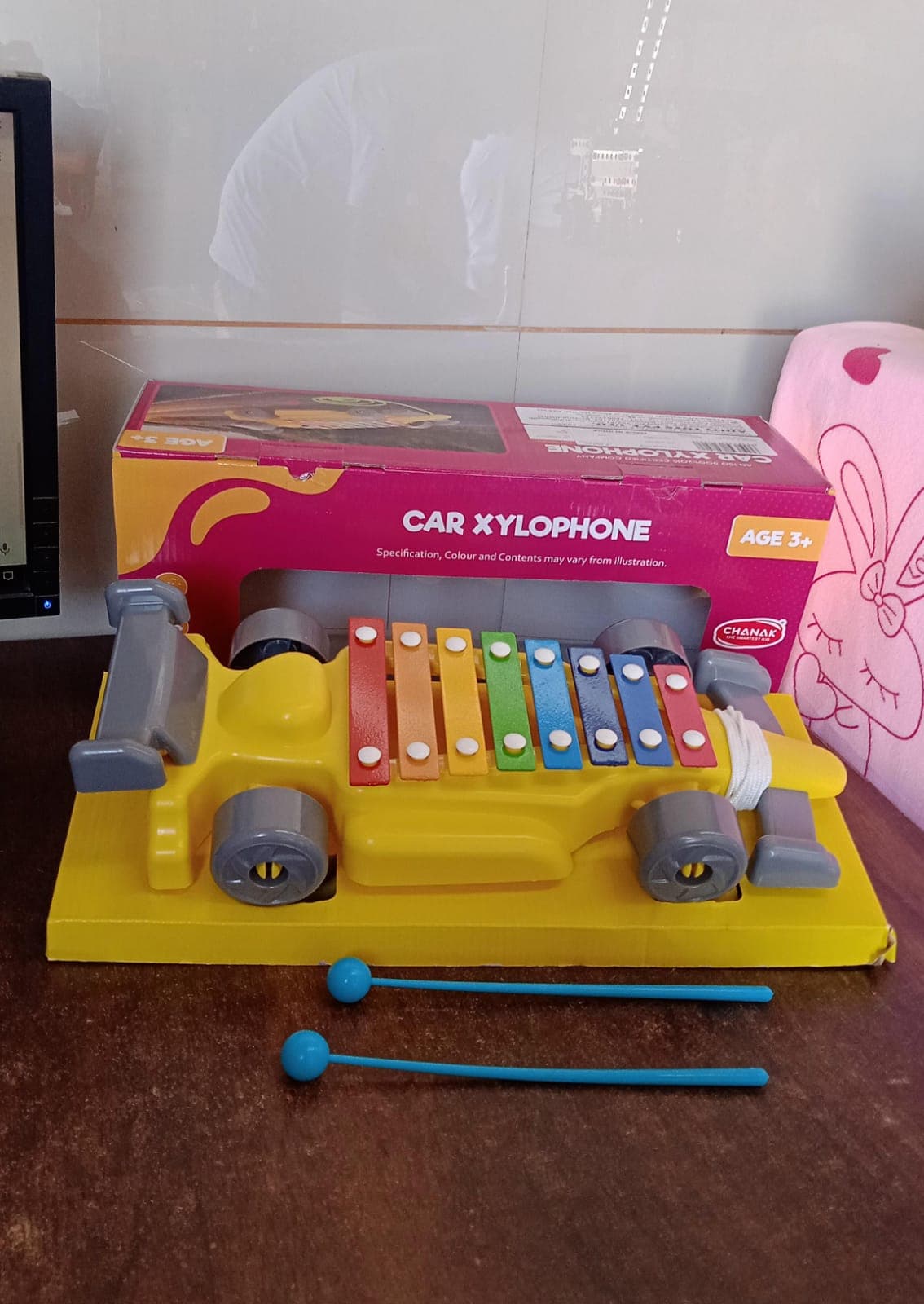 Musical Car Piano Xylophone Toy, Plastic Car Xylophone (1 Set) thumbnail 7