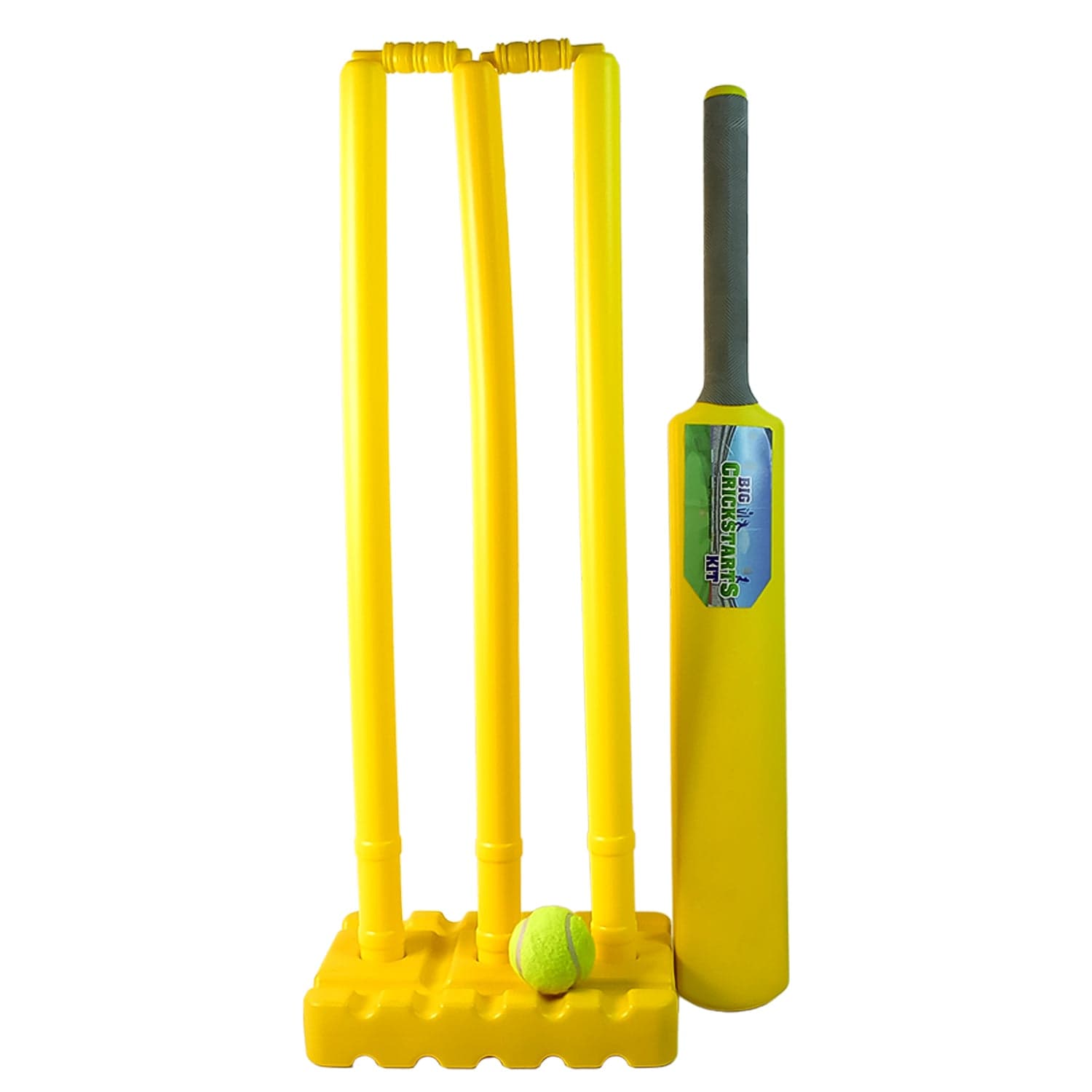 Big Cricket Kit, Cricket Set With 1 Cricket Bat, 1 Rubber Ball, Bails, 3 Stumps With Stand Base thumbnail 1