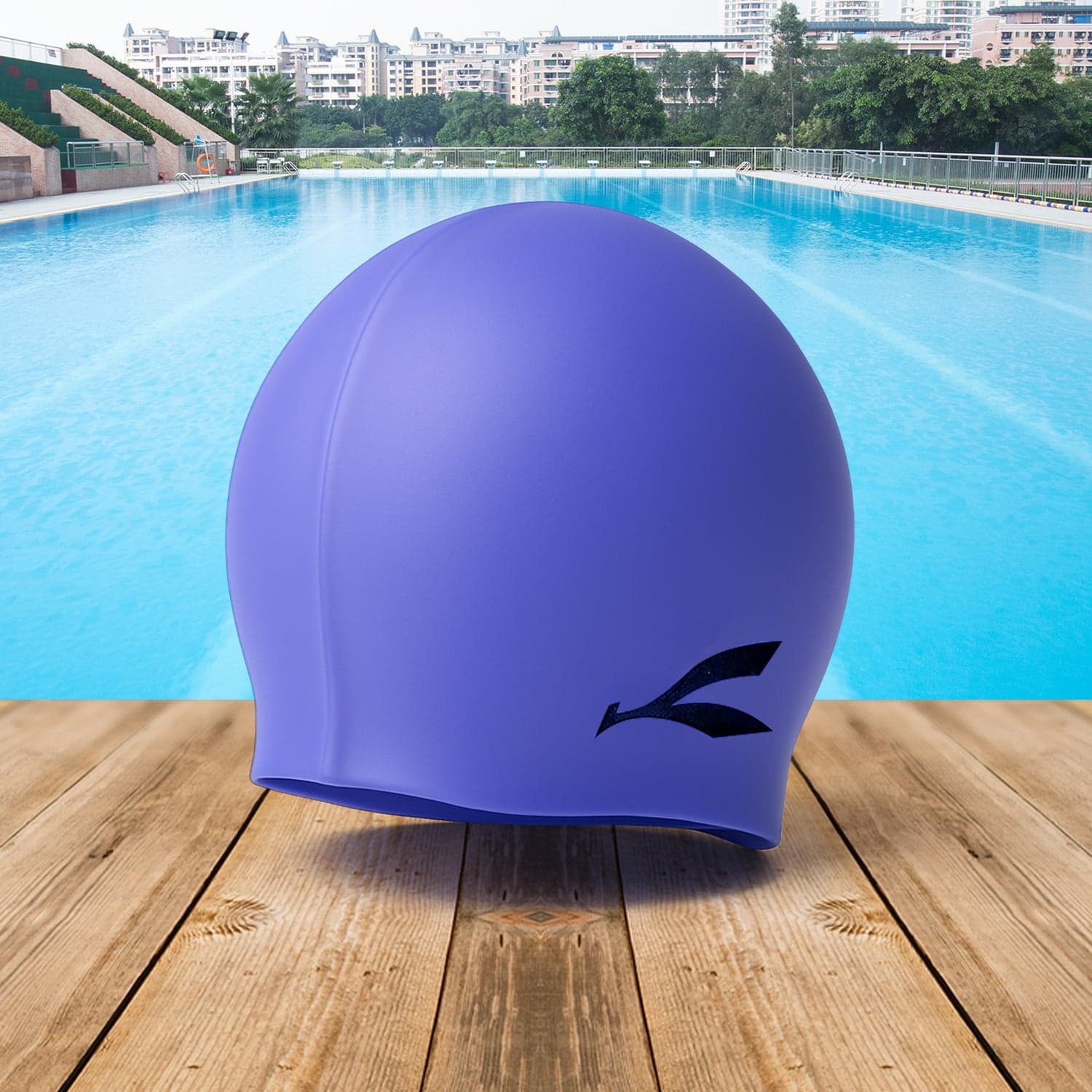 Silicone Swimming Cap 1 Pc thumbnail 3
