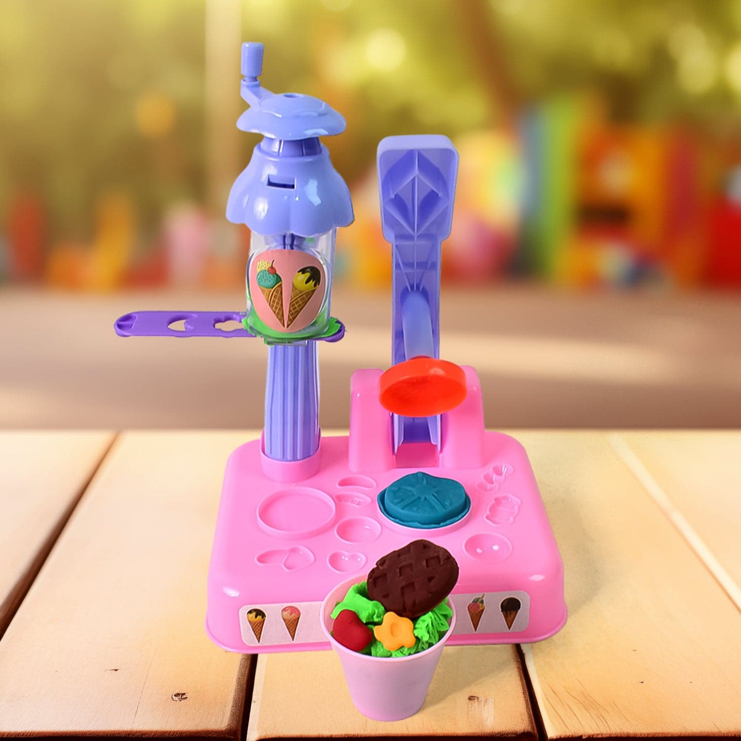 Scoop and Play Set, Color Dough for Kids Play Toys, Ice Cream Maker Machine (36 Pcs Set) thumbnail 4