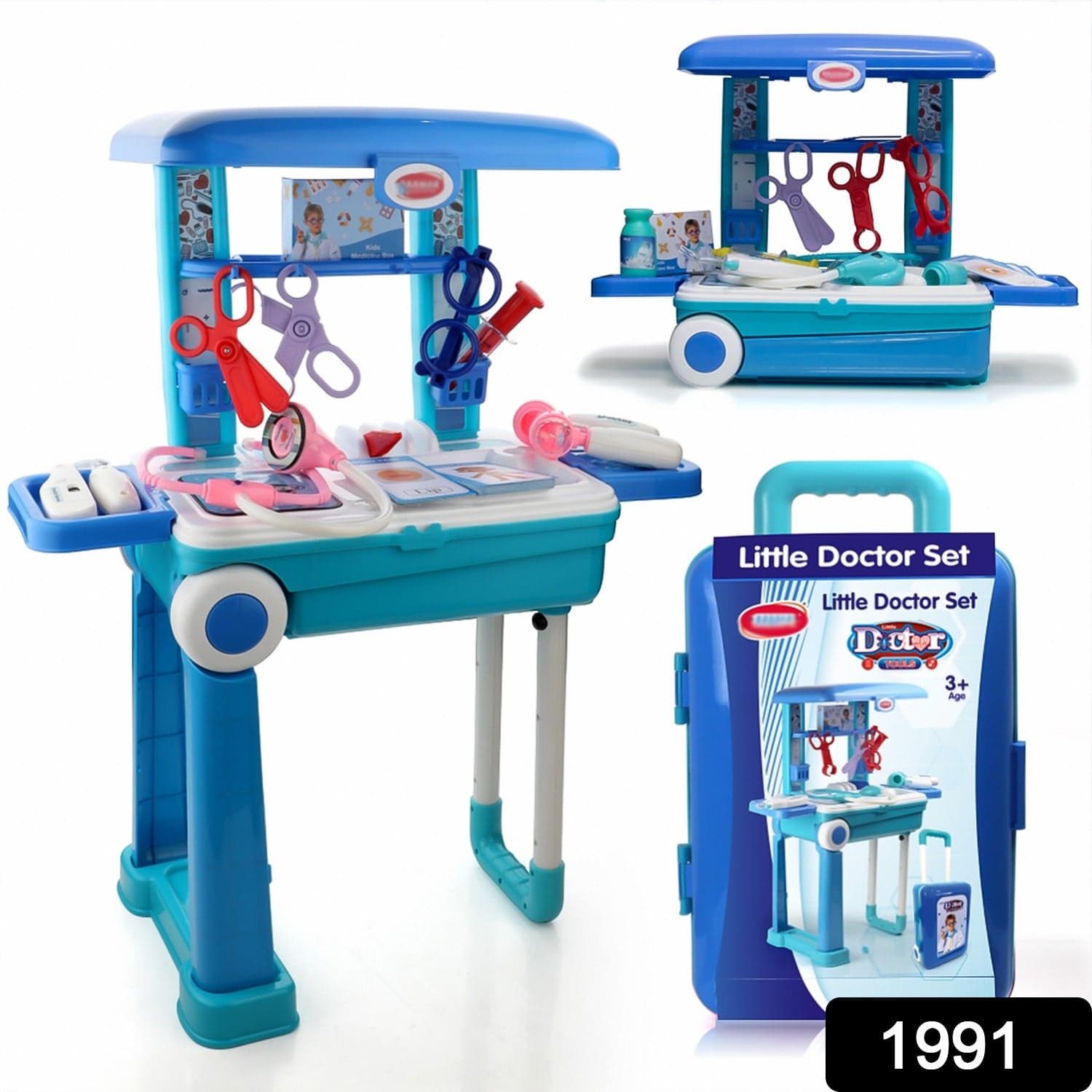 Premium Doctor Set Trolley Little Doctor Kids Toy (1 Set) thumbnail 2