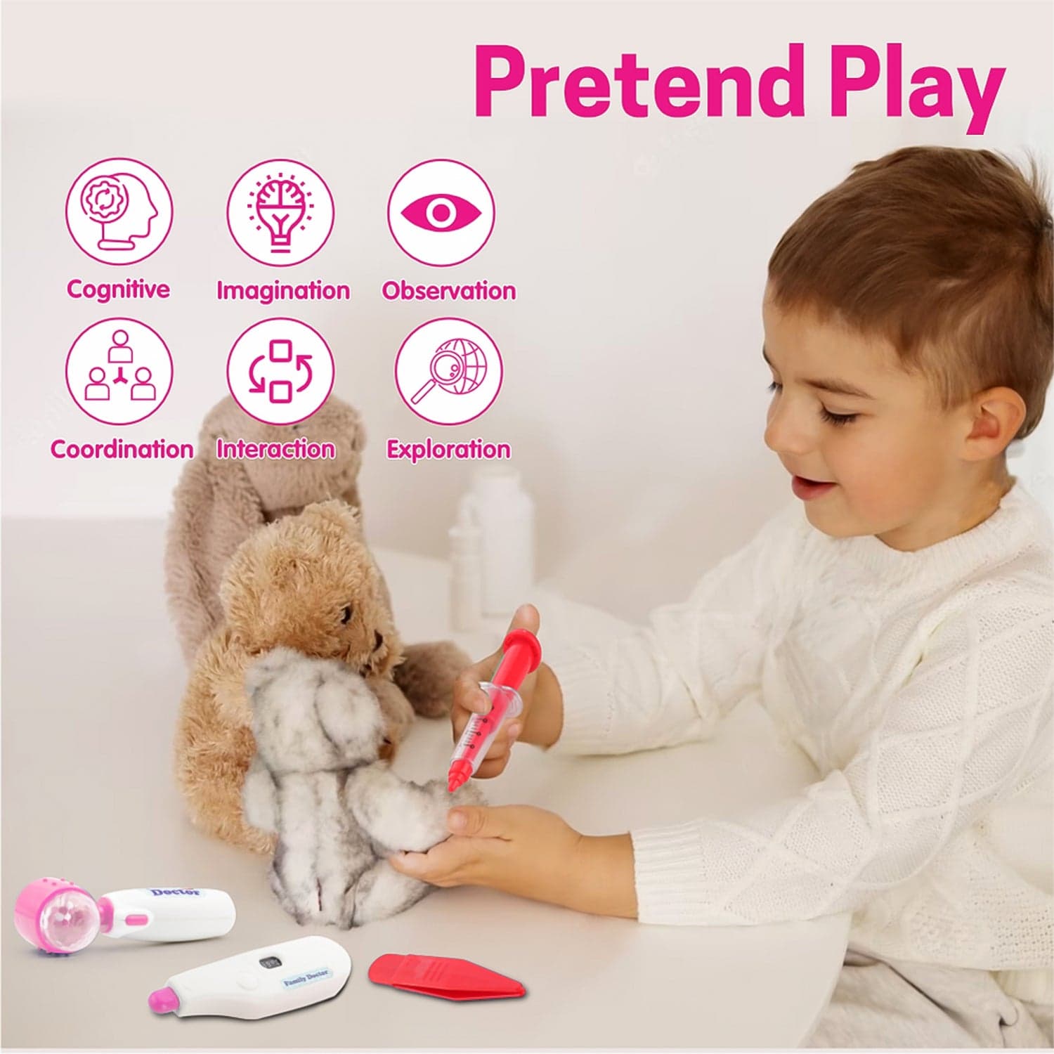 Premium Doctor Set Trolley Little Doctor Kids Toy (1 Set) thumbnail 4