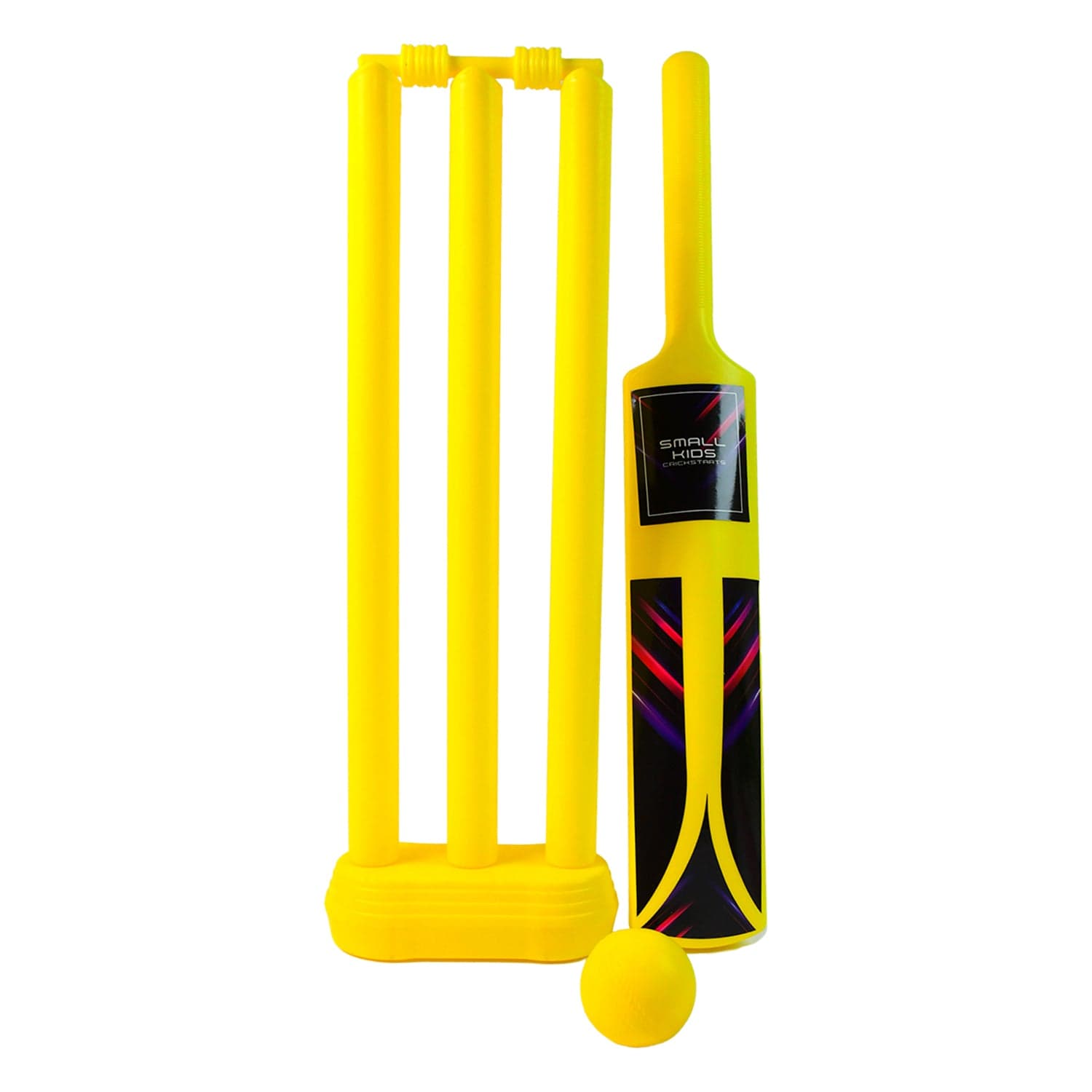 Small Cricket Kit For Boys & Girls, Cricket Set With 1 Cricket Bat, 1 Plastic Ball, Bails, 3 Stumps With Stand Base thumbnail 5